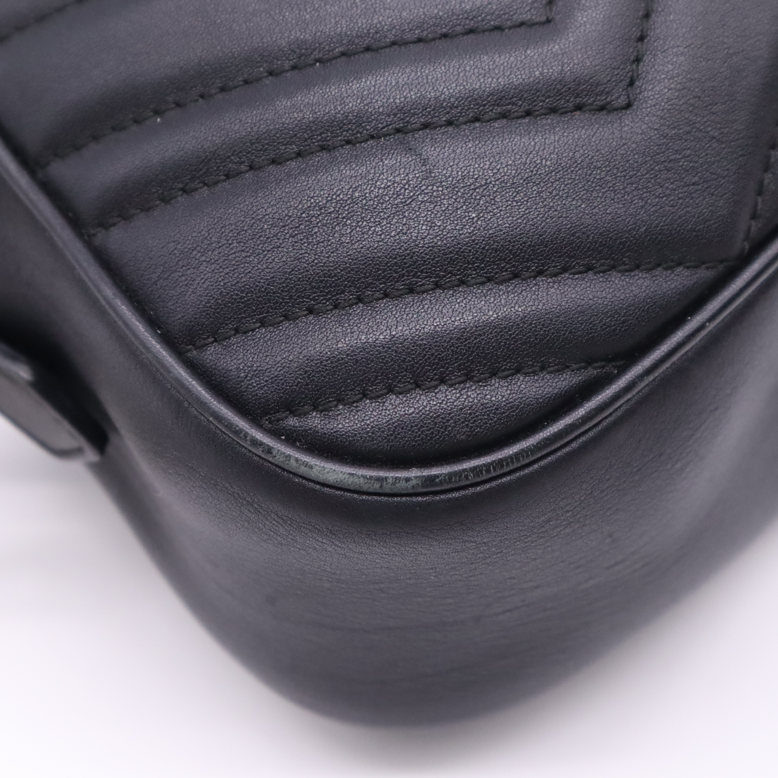 447632GG Marmont Small Black Shoulder Bag with Dust Bag — view 9