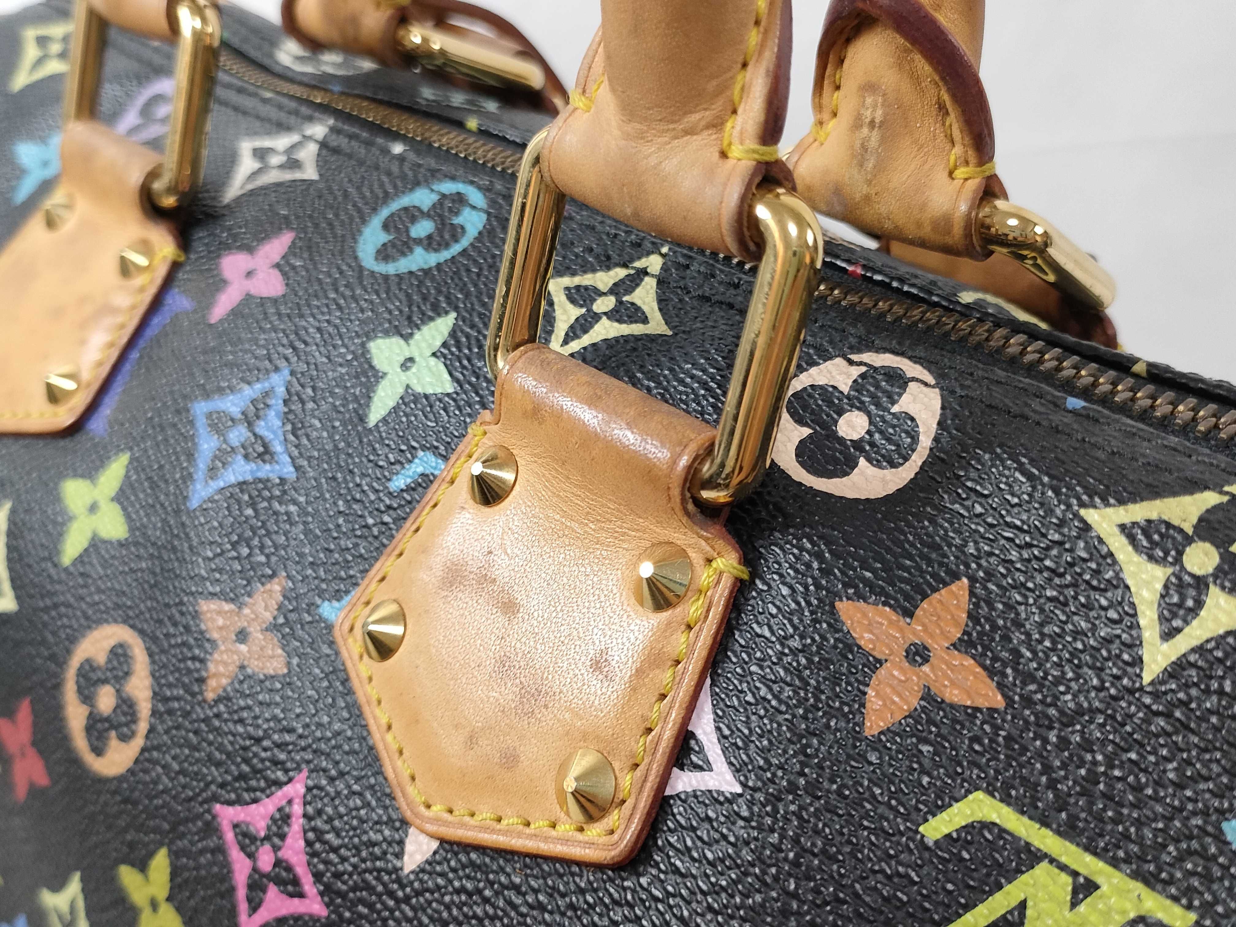 Monogram Multicolor ID- Cow Skin Multicolor Speedy 30 M92642 Black SP0066 Handbag — view 4