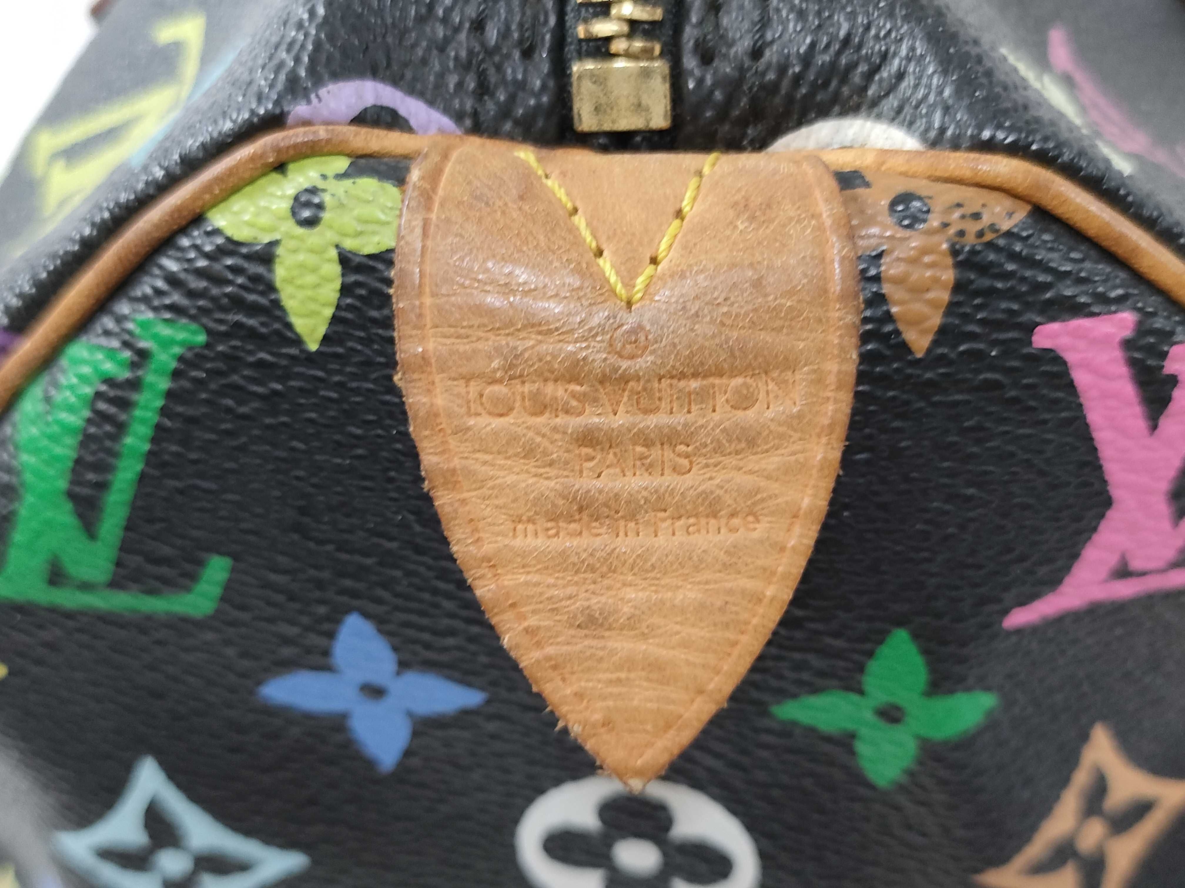 Monogram Multicolor ID- Cow Skin Multicolor Speedy 30 M92642 Black SP0066 Handbag — view 6