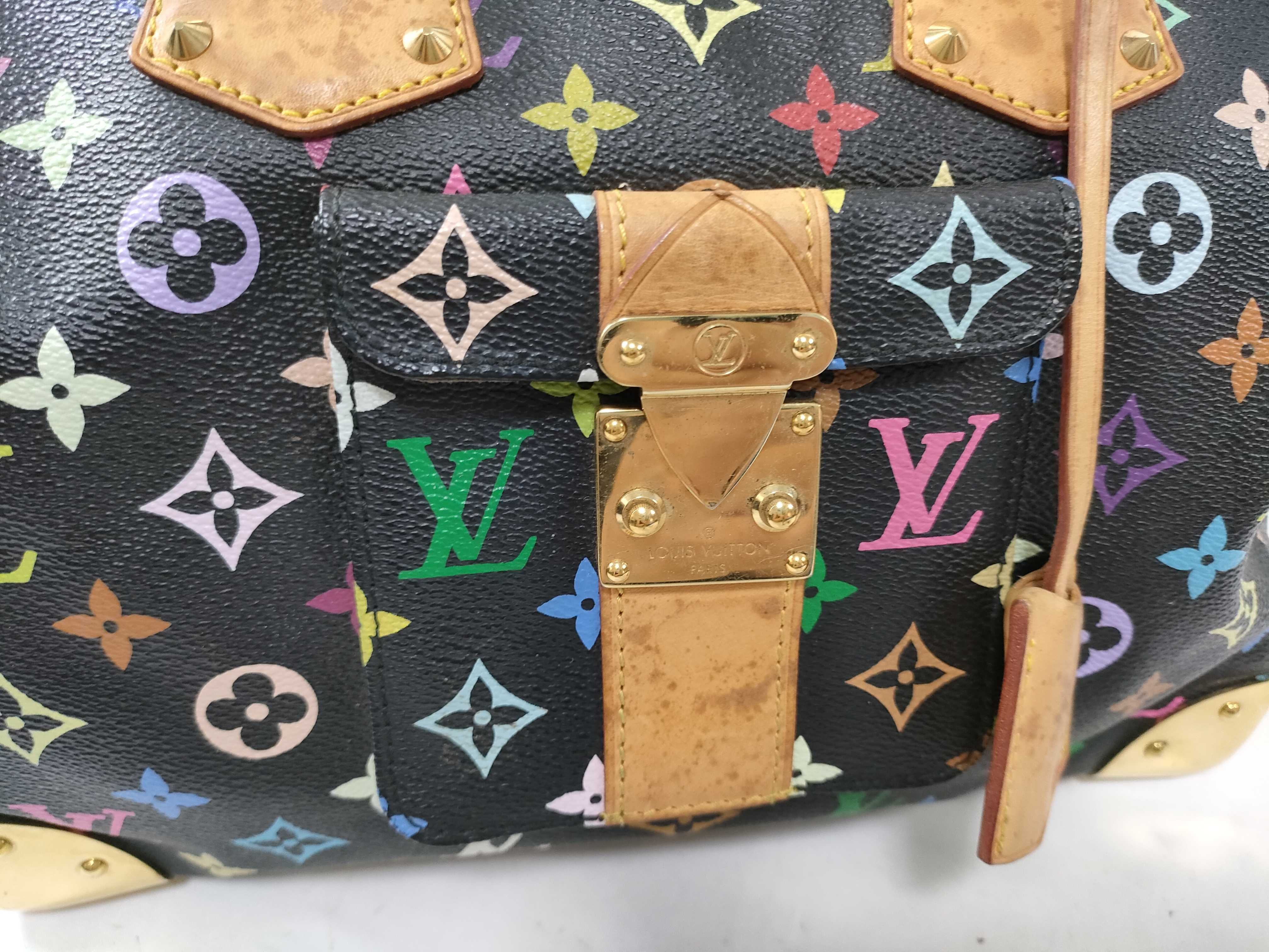 Monogram Multicolor ID- Cow Skin Multicolor Speedy 30 M92642 Black SP0066 Handbag — view 8