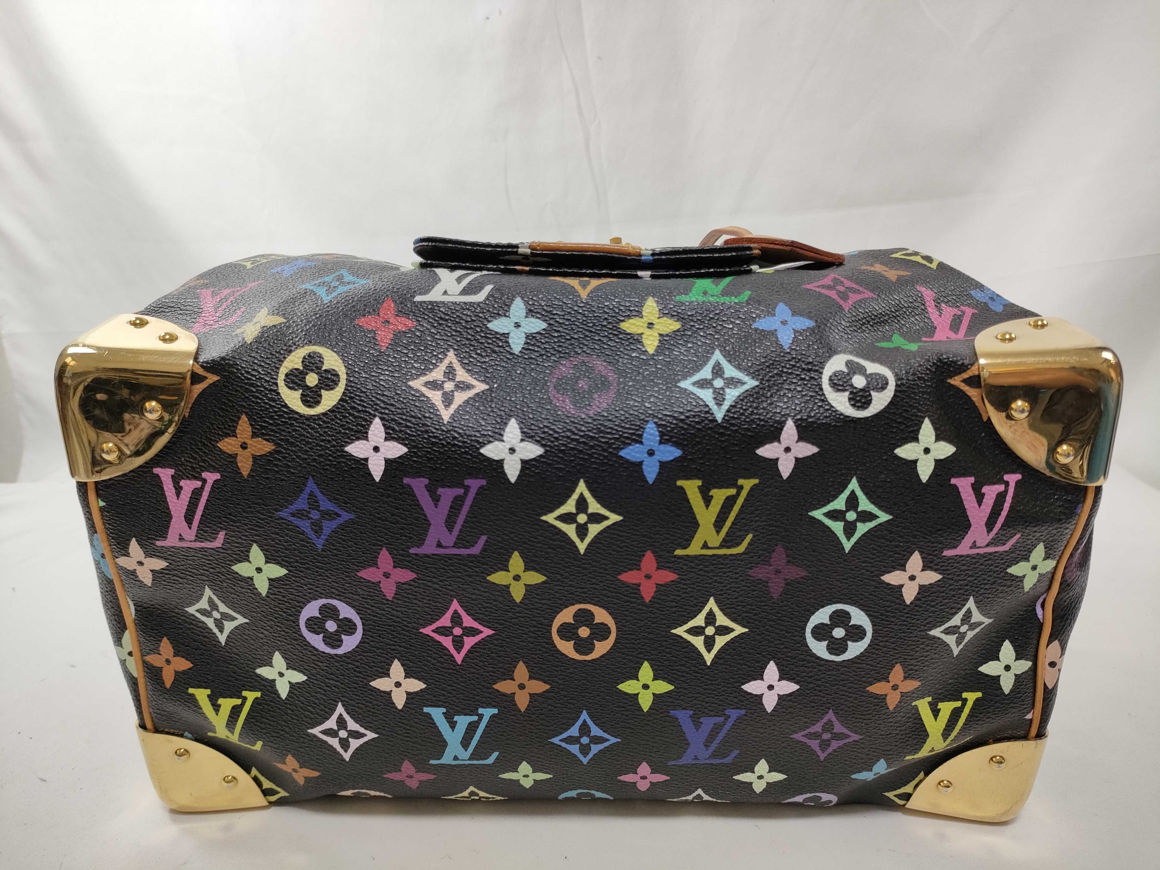 Monogram Multicolor ID- Cow Skin Multicolor Speedy 30 M92642 Black SP0066 Handbag — view 9