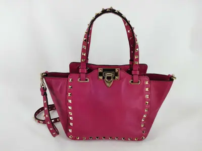 handbag, purple.