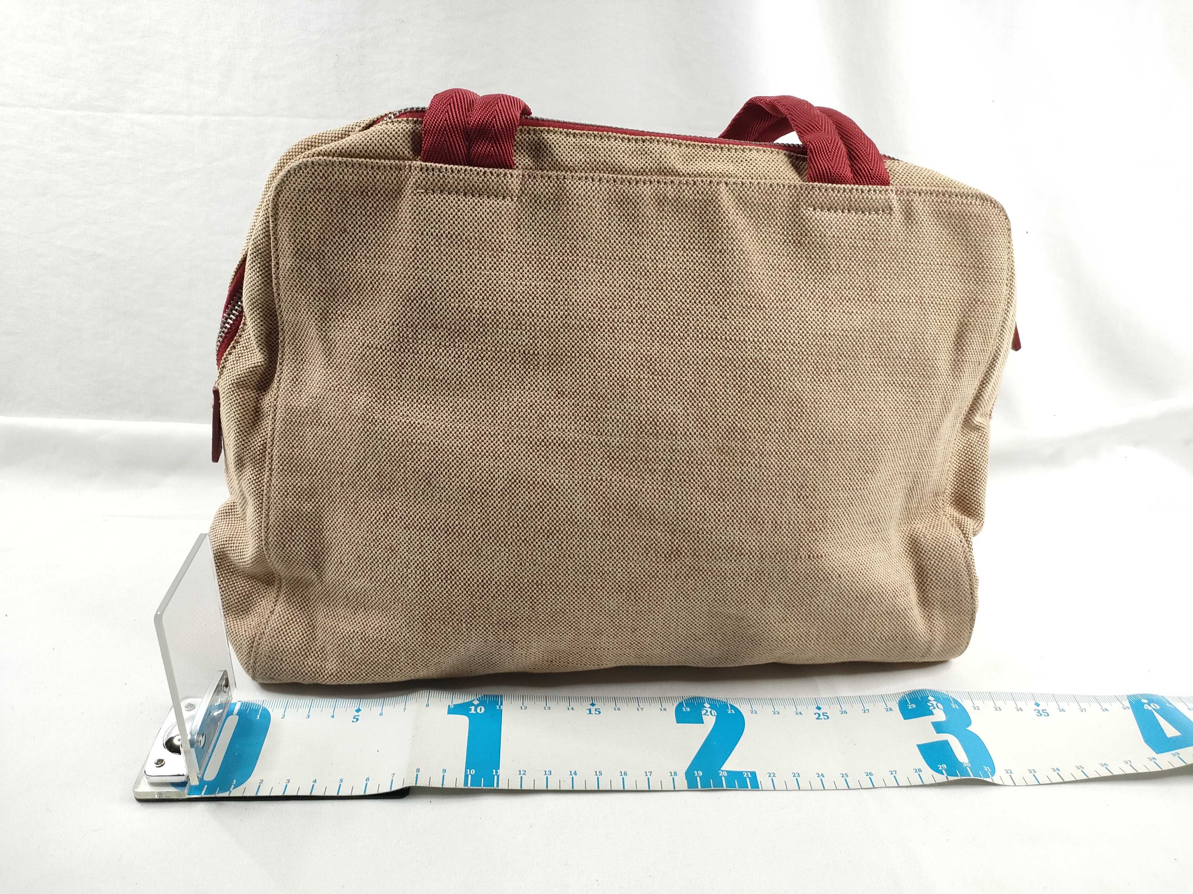 Sport Prada Canvas Tote Bag 113 with Padlock, Clochette, and 2 Keys — view 2