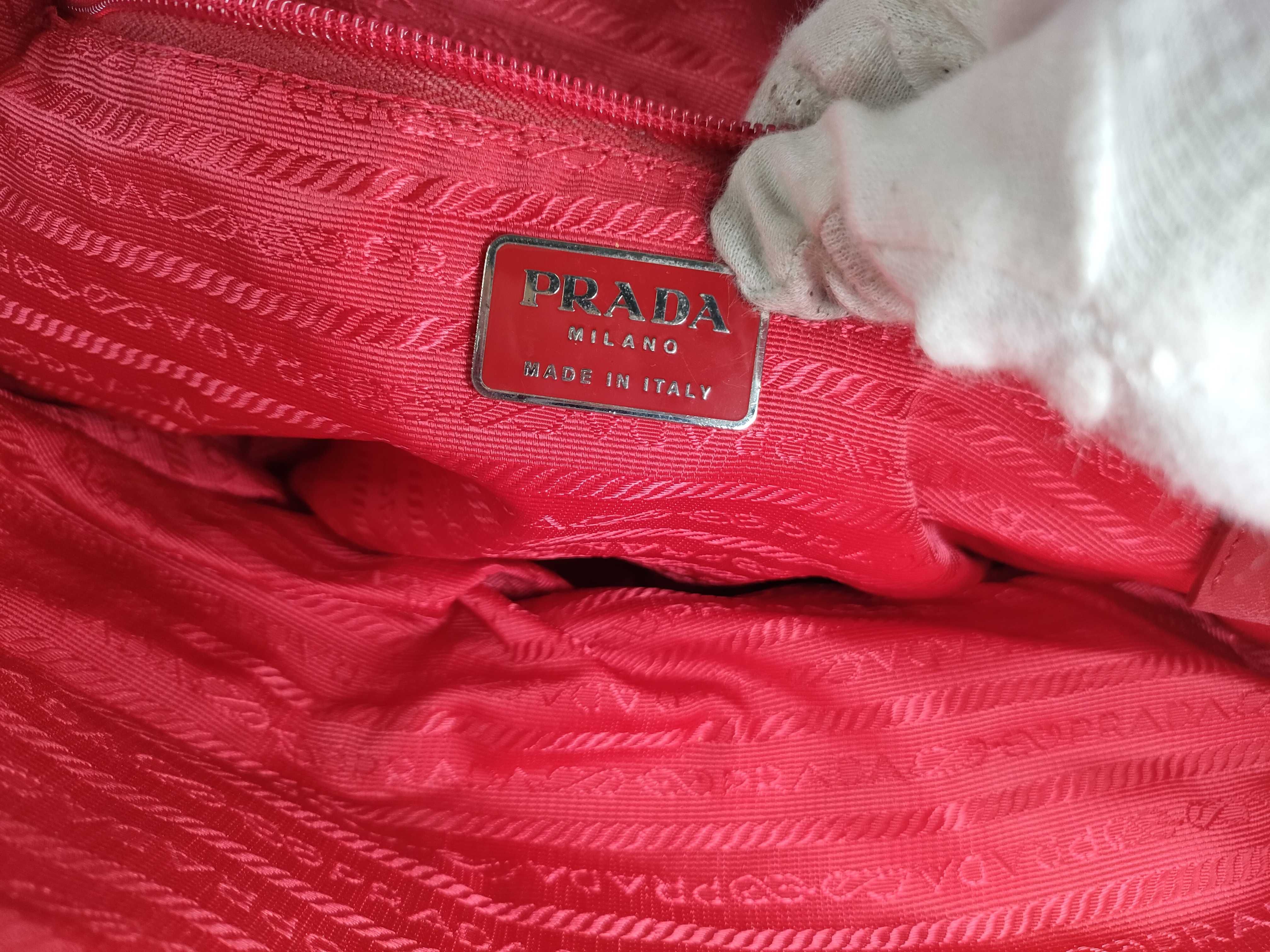 Sport Prada Canvas Tote Bag 113 with Padlock, Clochette, and 2 Keys — view 15