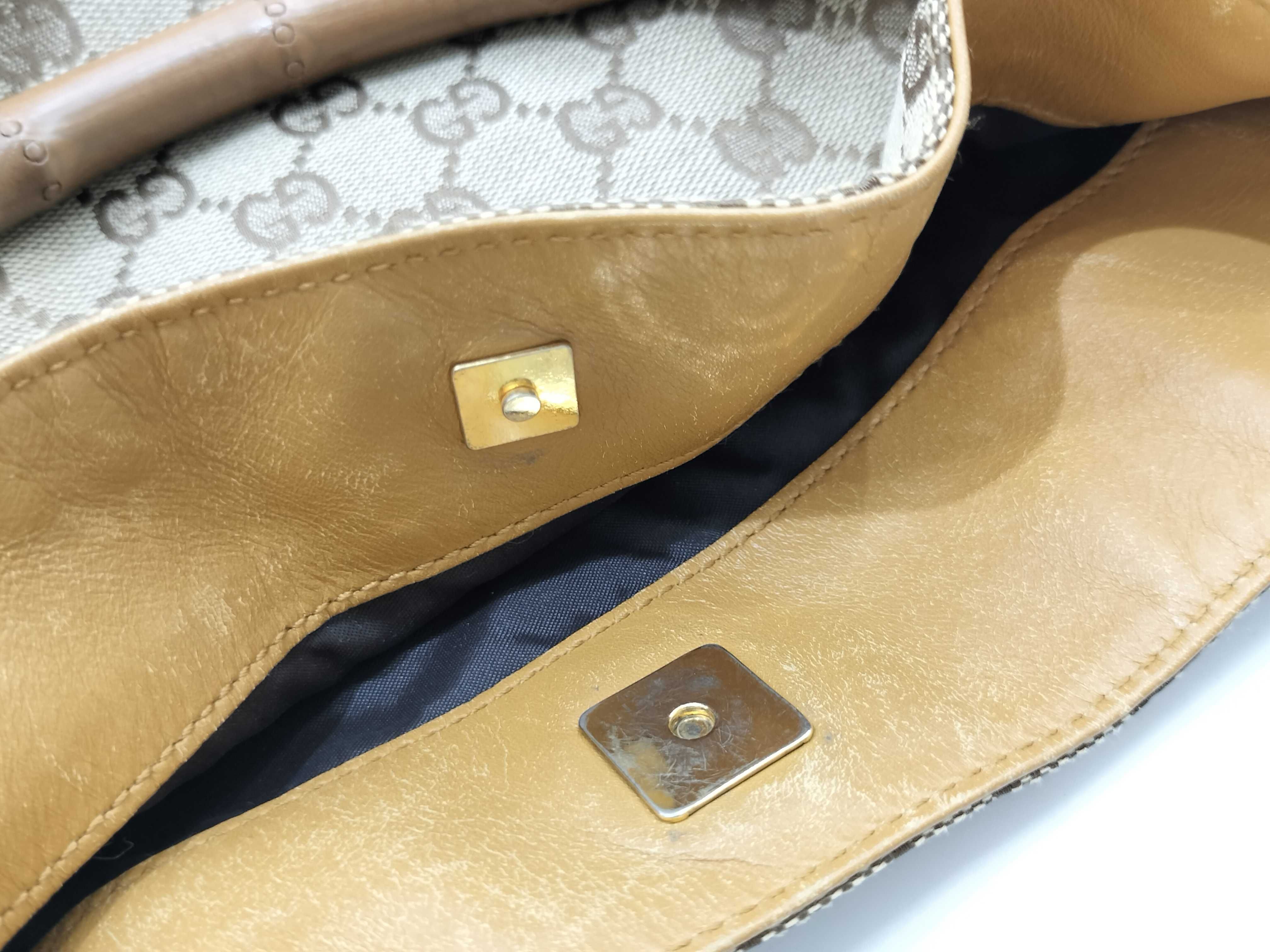 Bamboo GG Canvas 2WAY Handbag Bamboo Camel Strap Bag — view 13