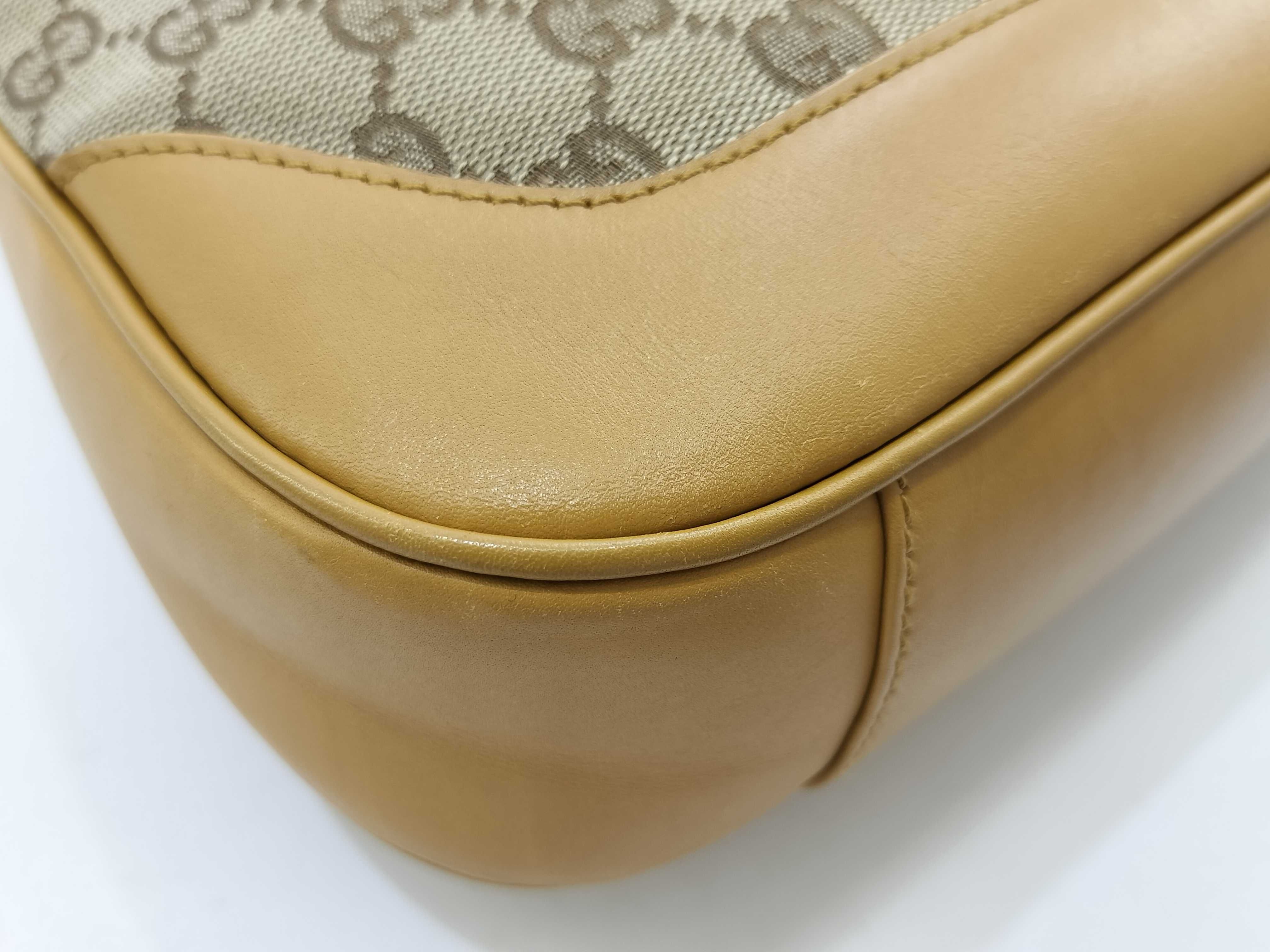 Bamboo GG Canvas 2WAY Handbag Bamboo Camel Strap Bag — view 4