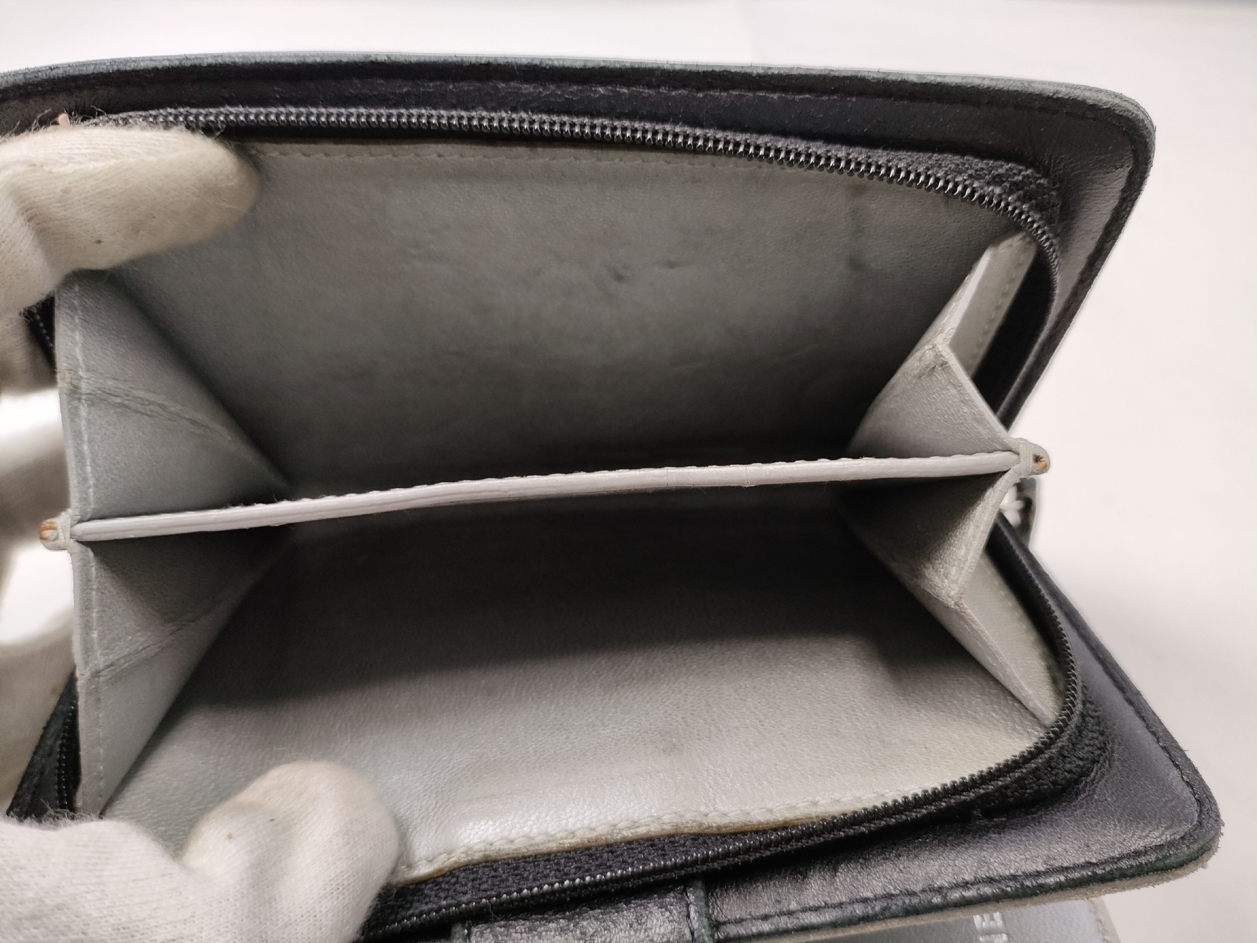 Black Lambskin Camellia Wallet (Serial Number 16) — view 12