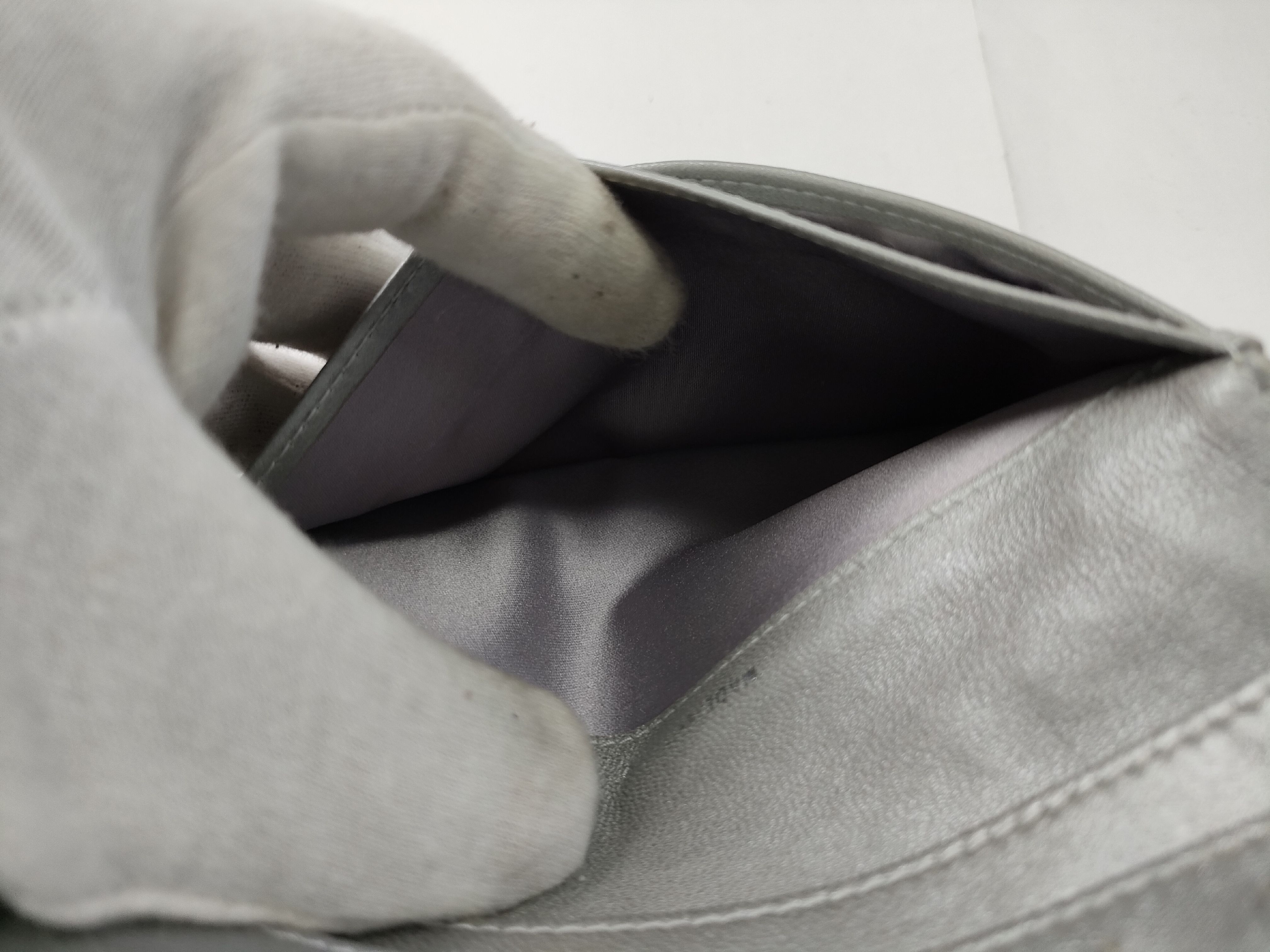 Black Lambskin Camellia Wallet (Serial Number 16) — view 14