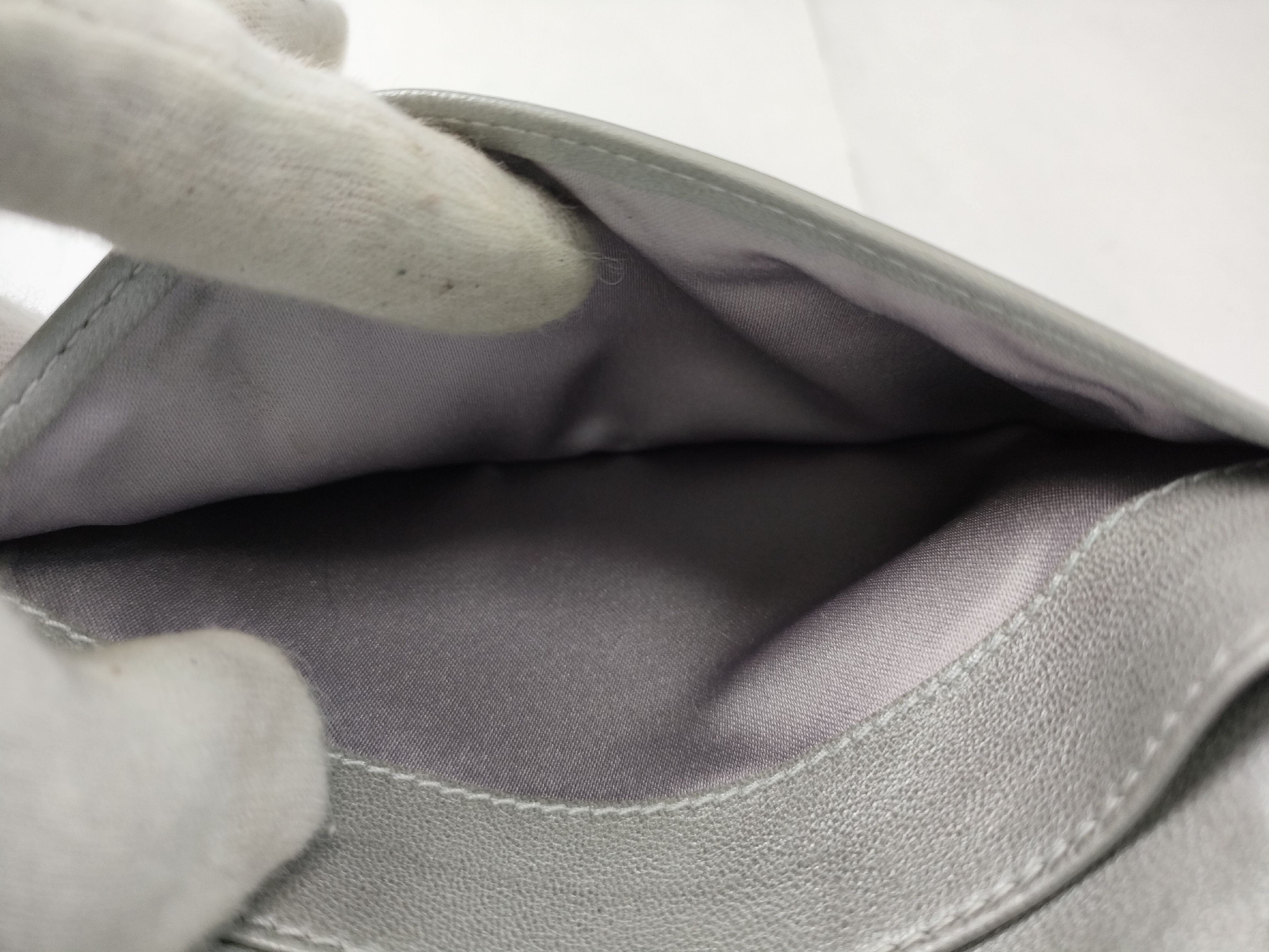 Black Lambskin Camellia Wallet (Serial Number 16) — view 15