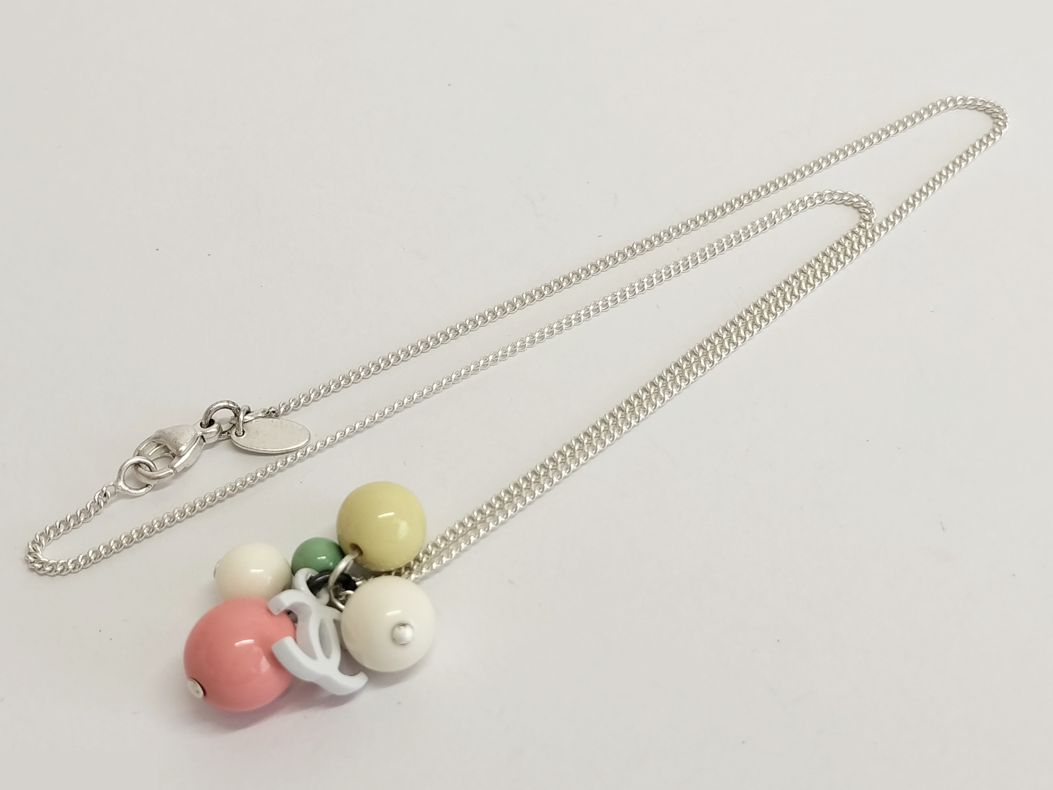 Coco Ball Silver Necklace, Chain approx. 42cm — view 2