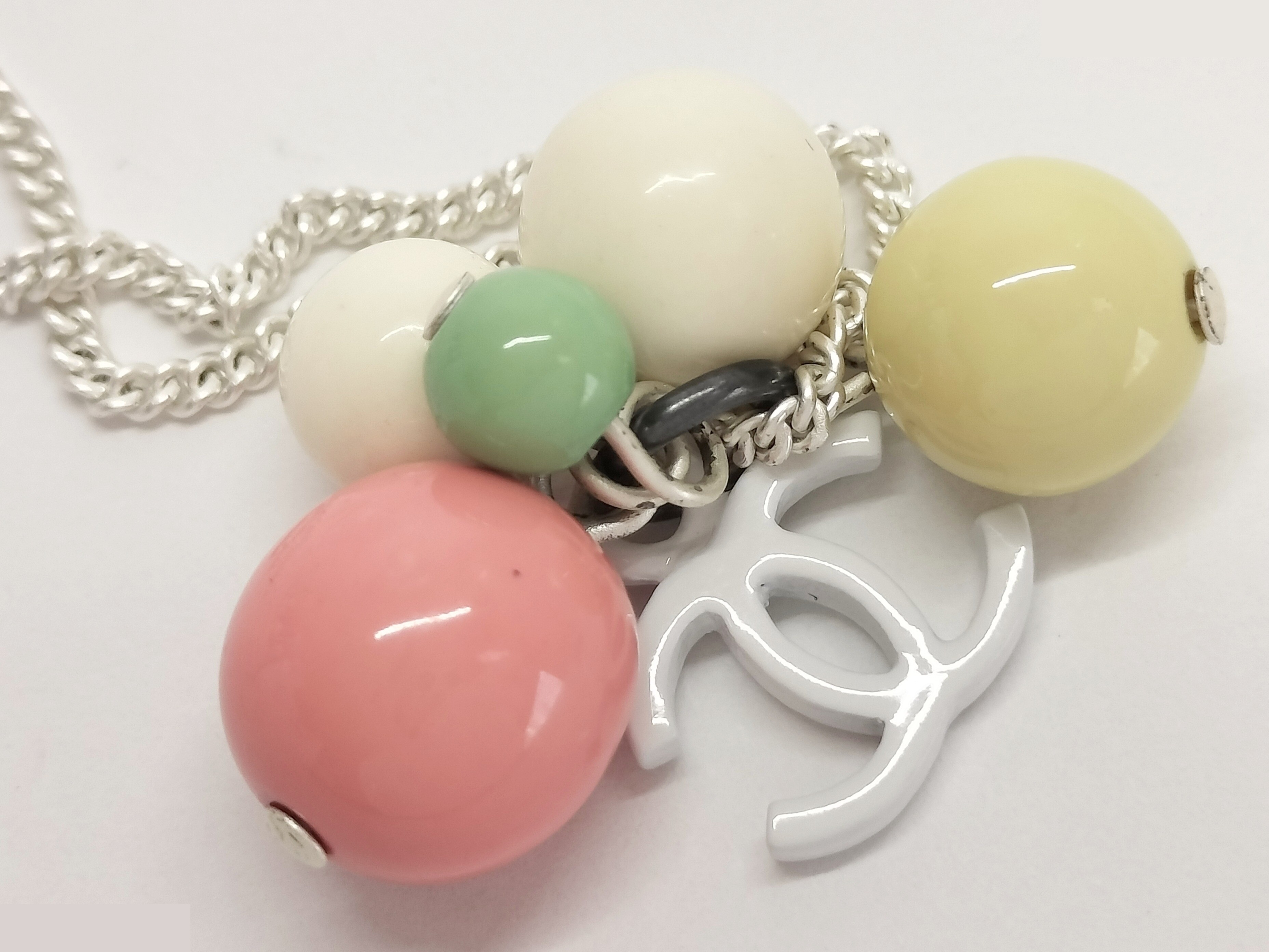 Coco Ball Silver Necklace, Chain approx. 42cm — view 4