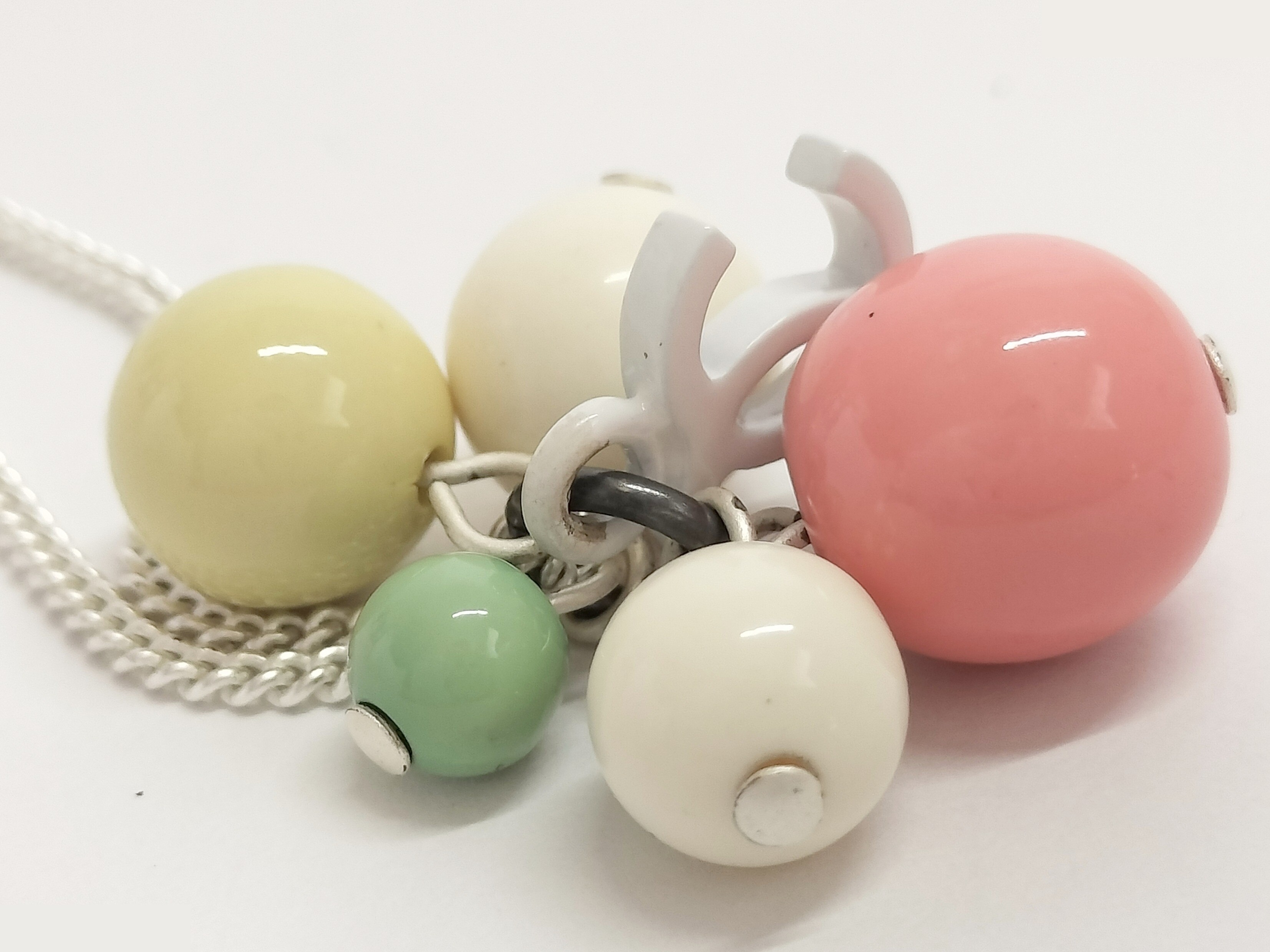Coco Ball Silver Necklace, Chain approx. 42cm — view 5
