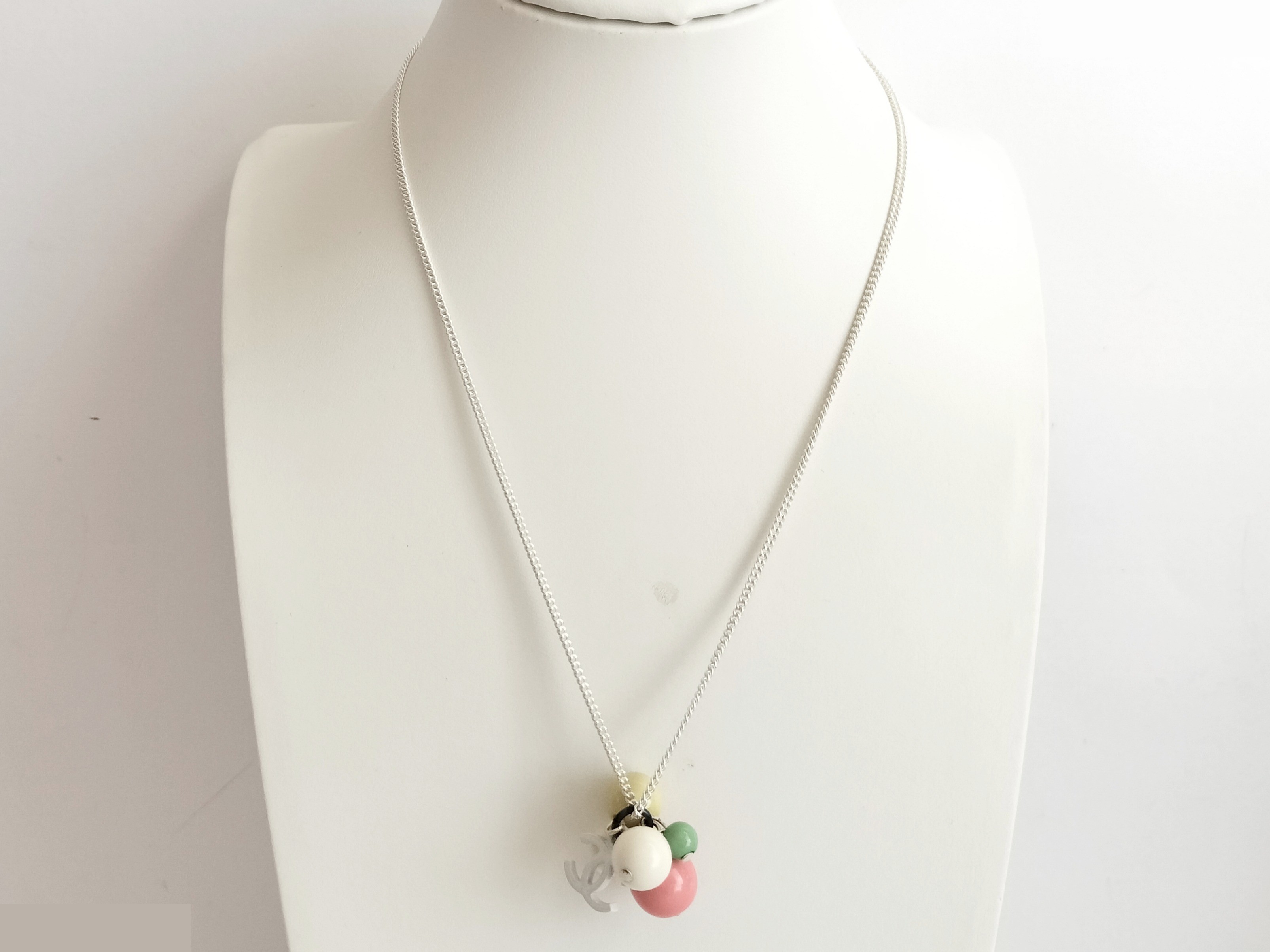Coco Ball Silver Necklace, Chain approx. 42cm — view 7