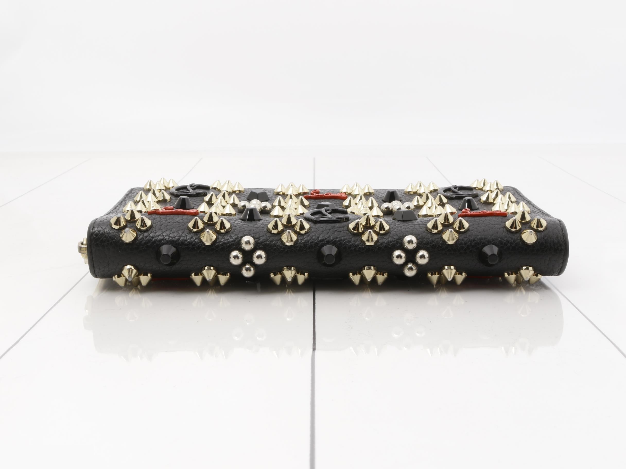 Panettone Multicolor Studded Round Zip Long Wallet — view 3