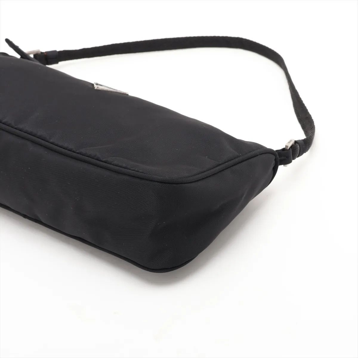 Tessuto Nylon Handbag, Black — view 3