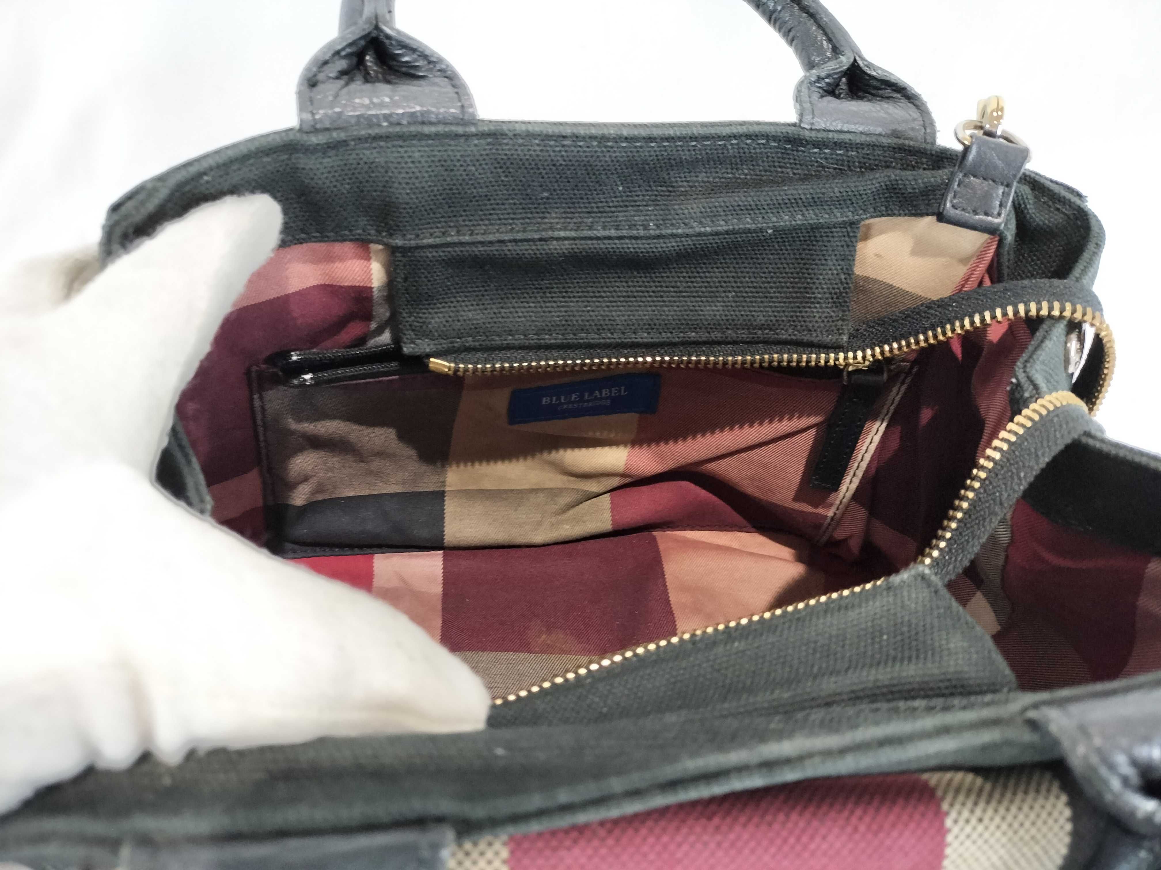 Blue Label 2-Way Handbag Denim Shoulder Bag — view 10