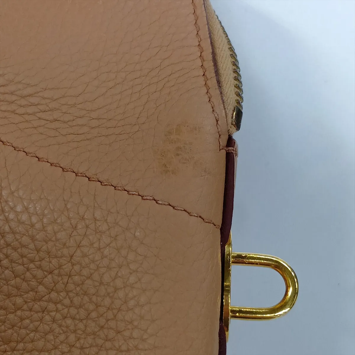 Bolide 31, Taurillon Clemence leather, beige, gold hardware, L: 2008 — view 14