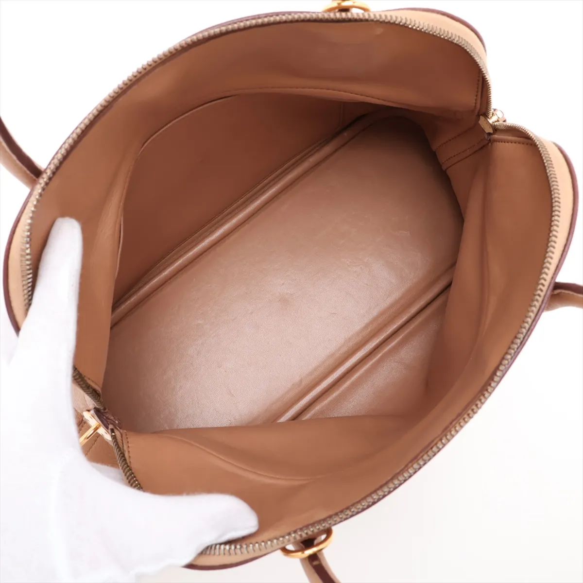 Bolide 31, Taurillon Clemence leather, beige, gold hardware, L: 2008 — view 8