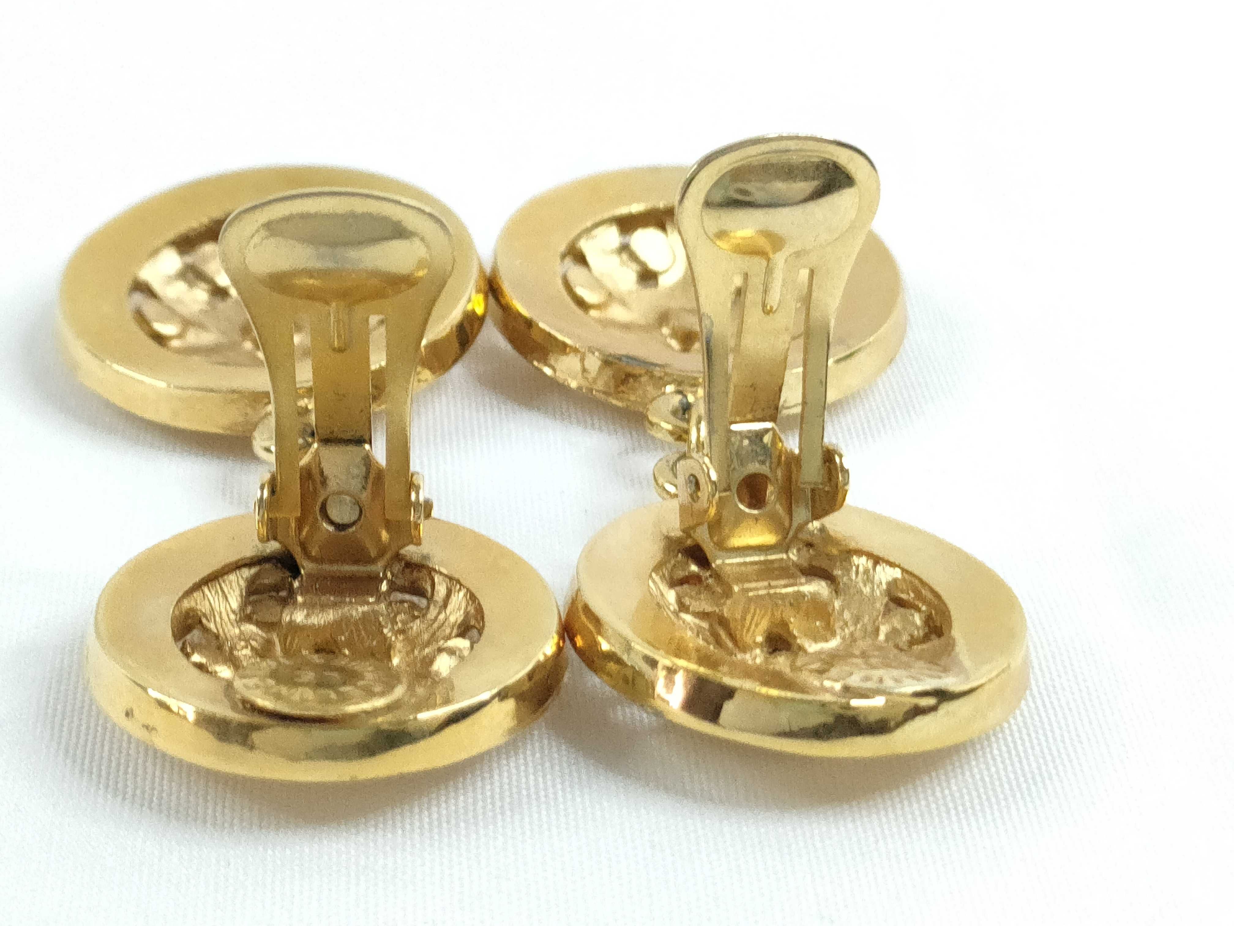 Logo Rhinestone Swing Earrings — view 4