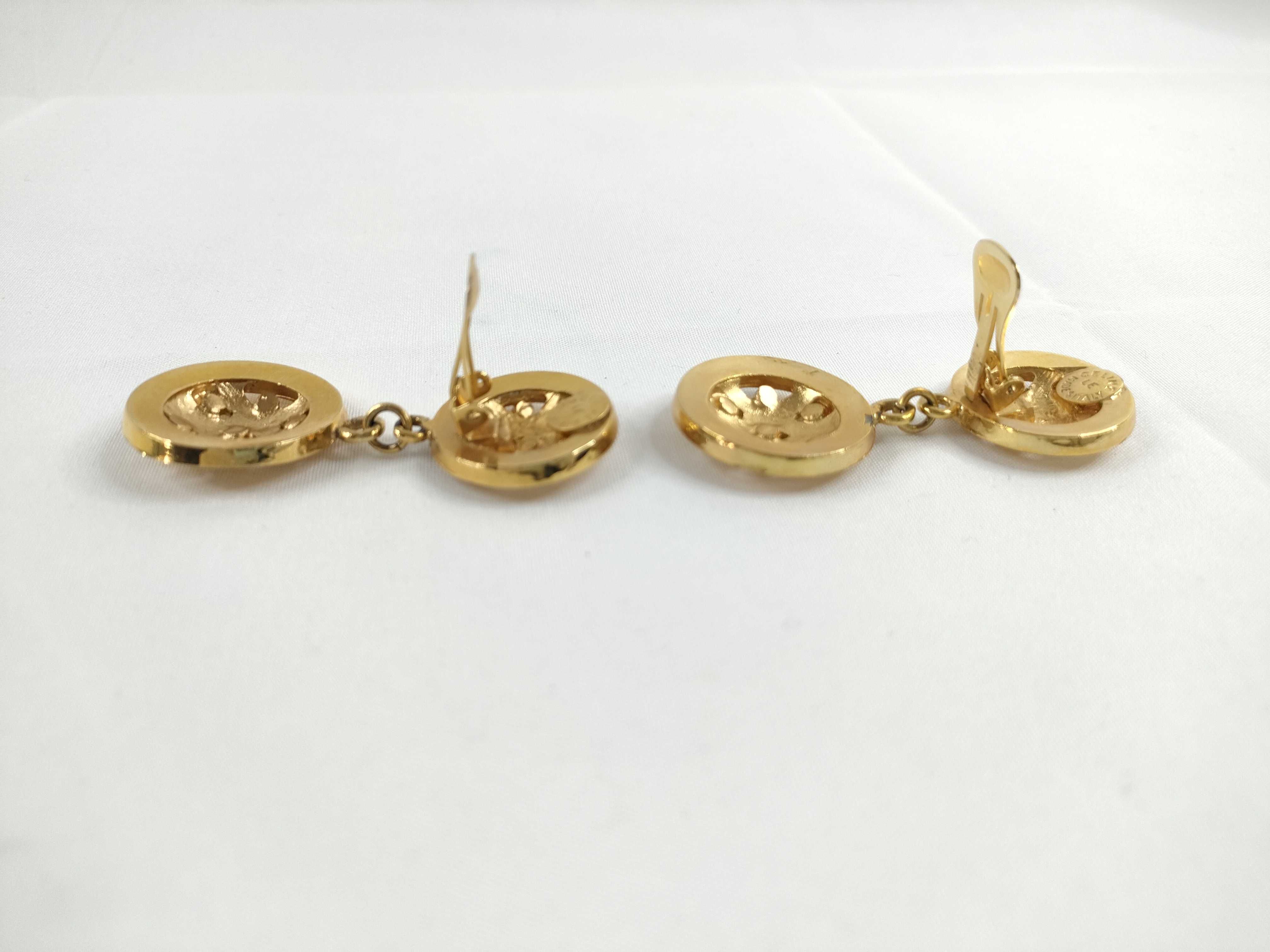 Logo Rhinestone Swing Earrings — view 5