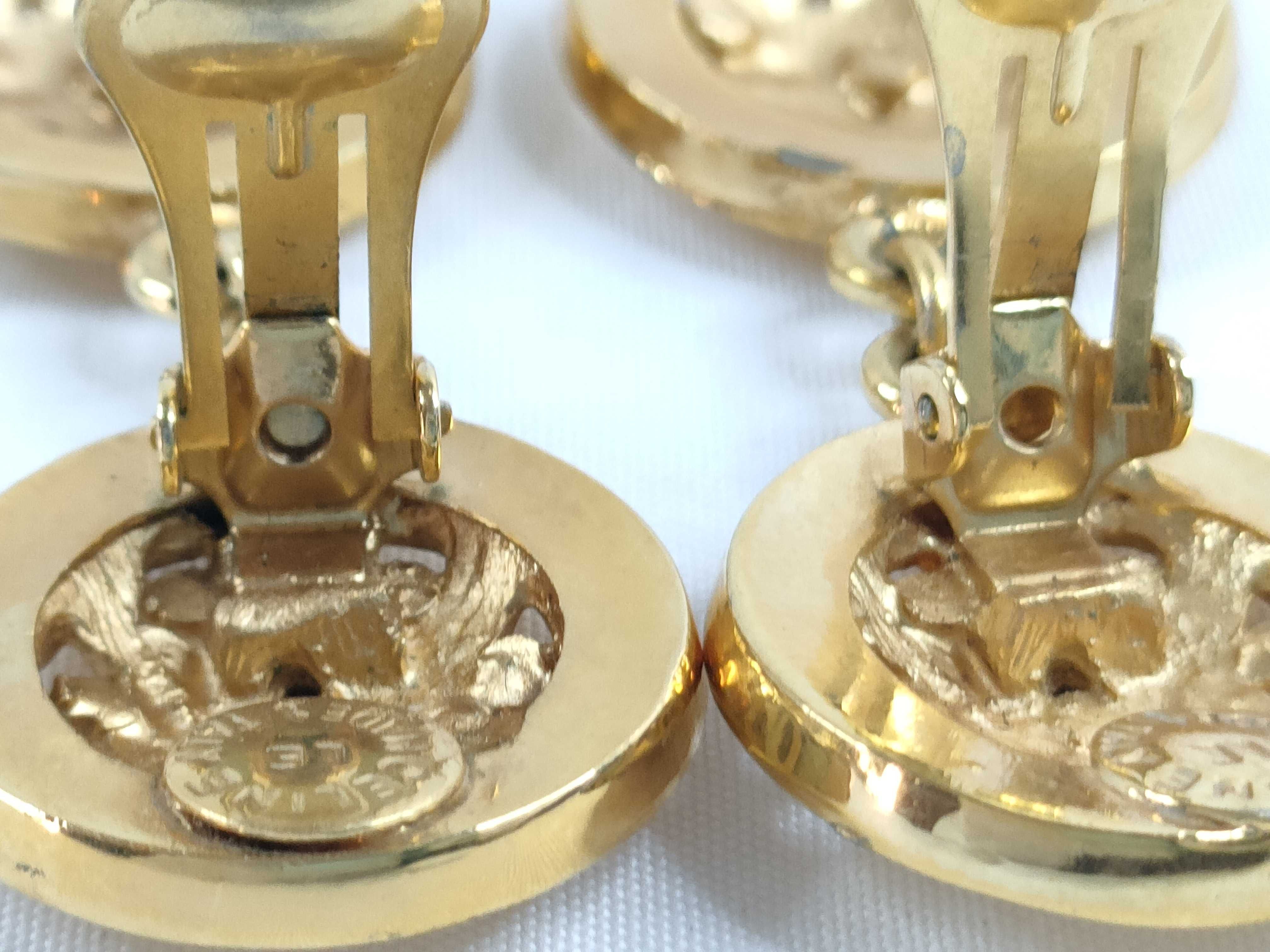 Logo Rhinestone Swing Earrings — view 6