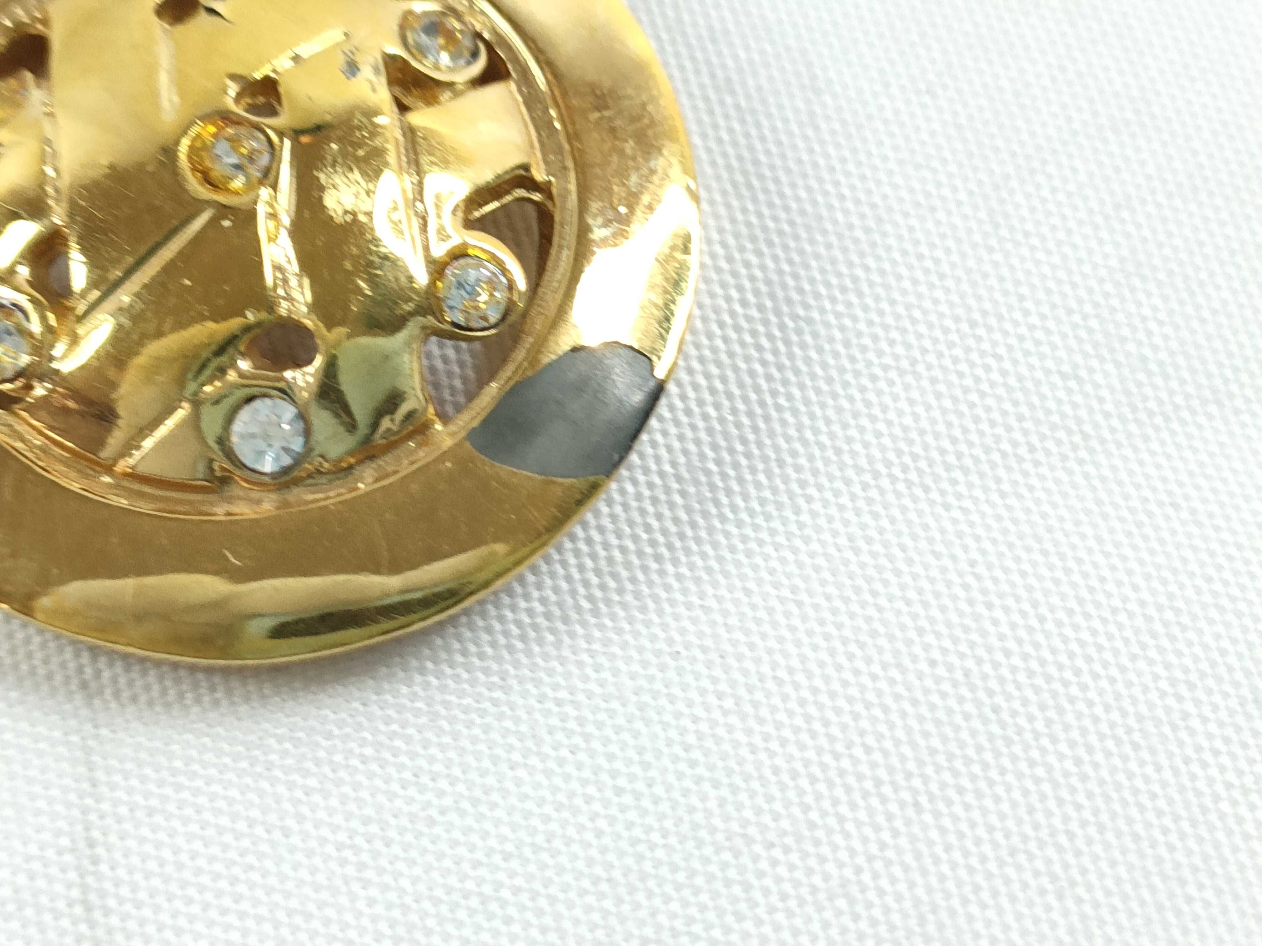 Logo Rhinestone Swing Earrings — view 9