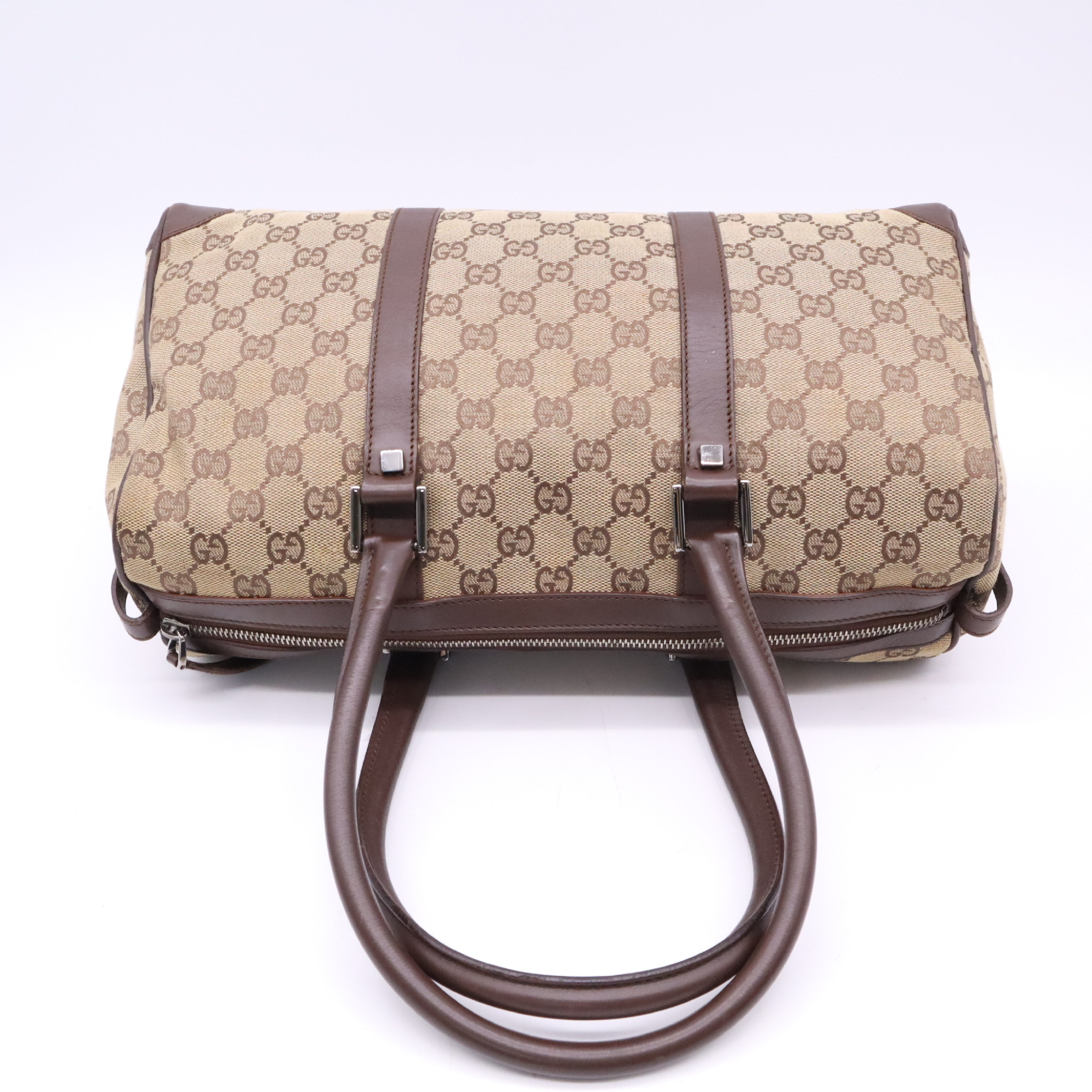 000.0846GG Canvas Handbag with Dust Bag — view 6