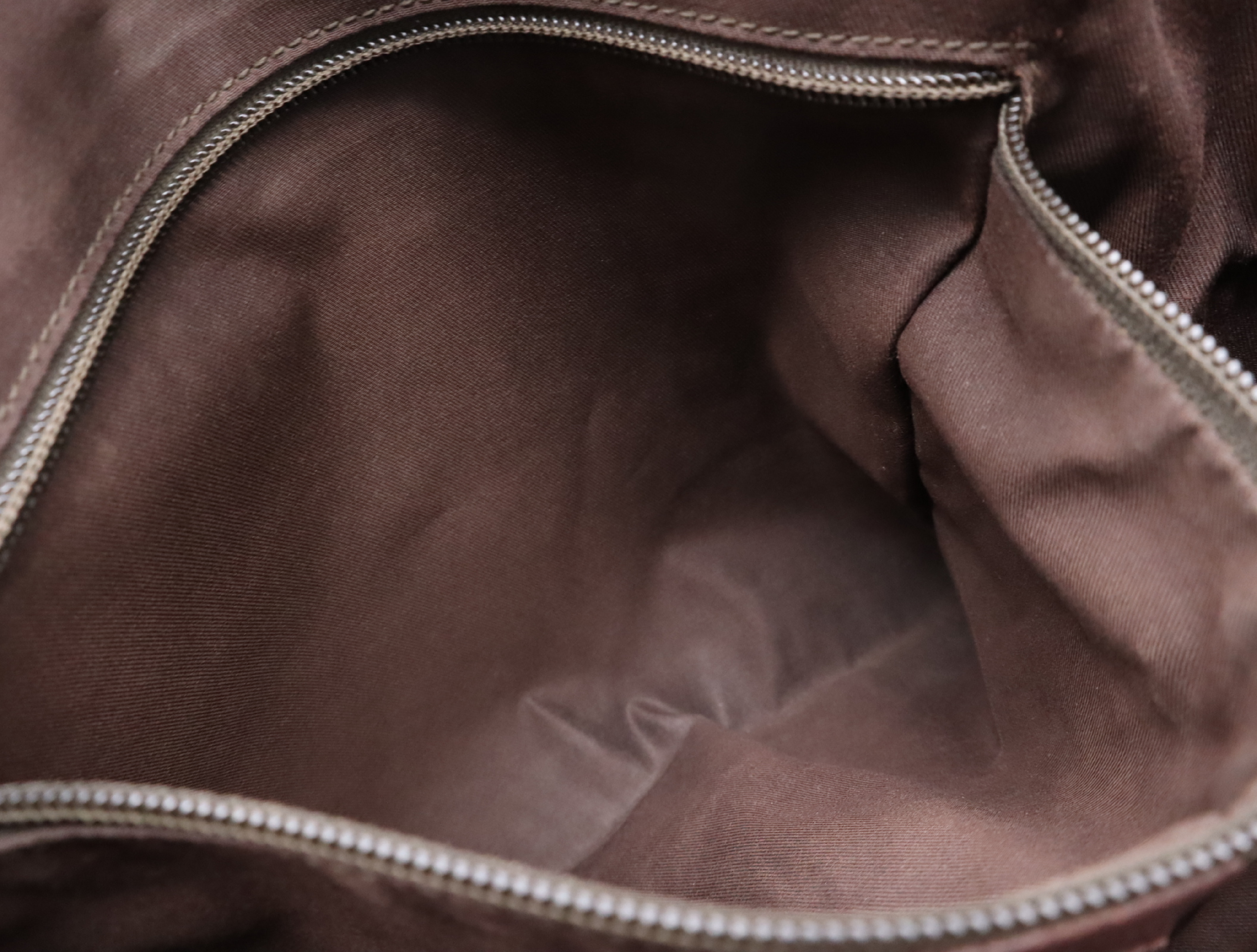 148476 Shima Leather Shoulder Bag with 2 Keys and Clochette, Dark Brown Shoulder Bag — view 14