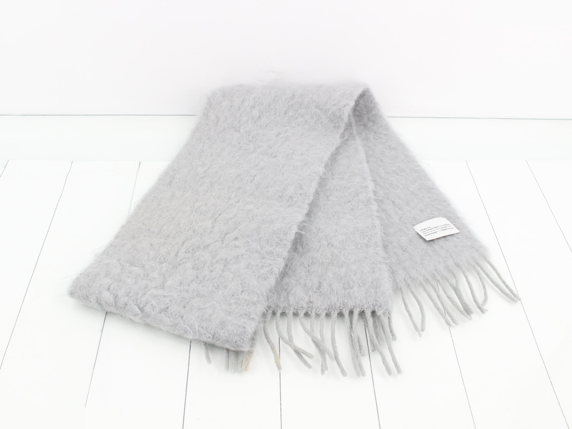Logo patch scarf, gray — view 3