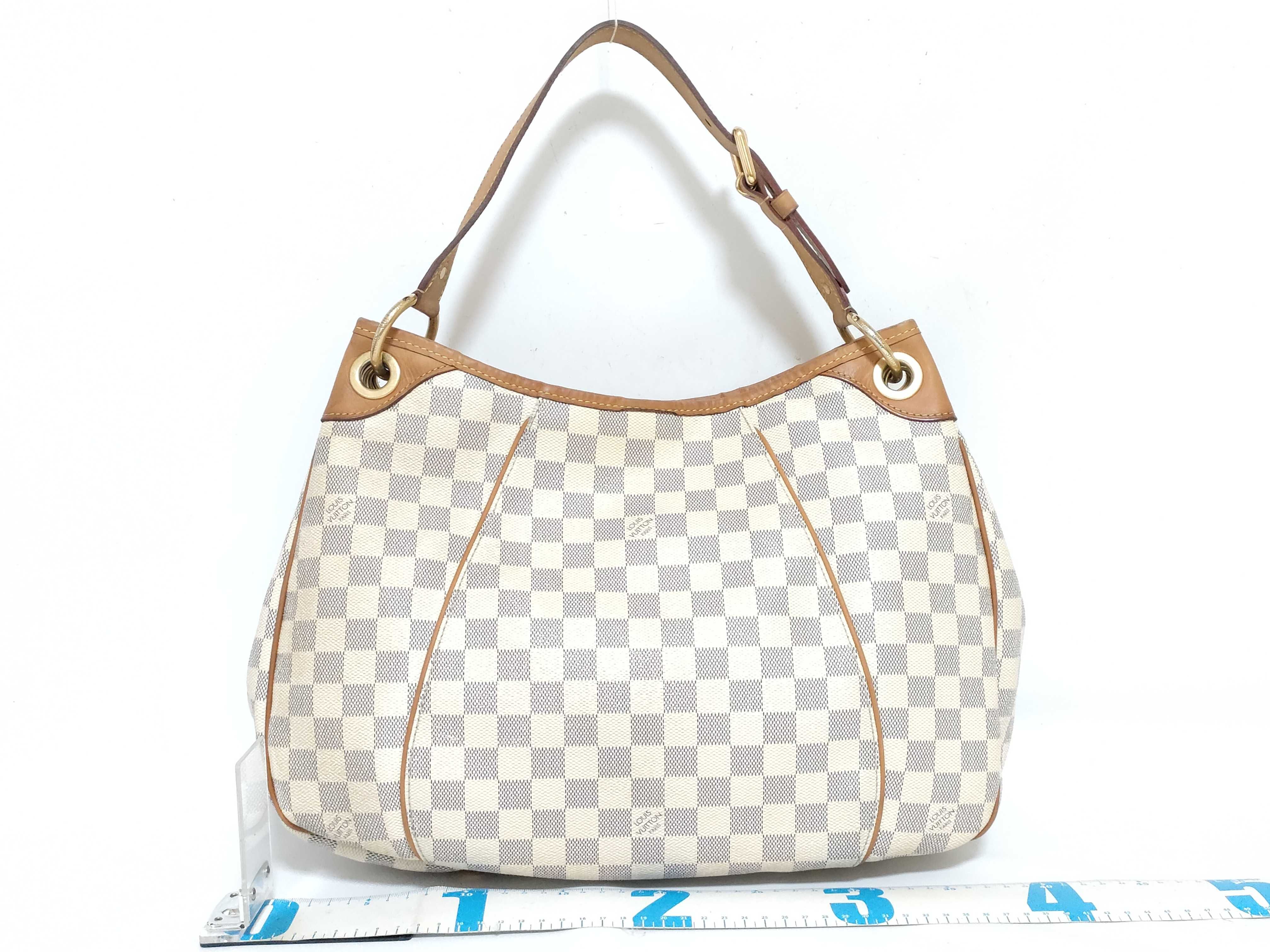 Damier Azur VN - Damier Azur Galliera PM N55215 White Shoulder Bag — view 2