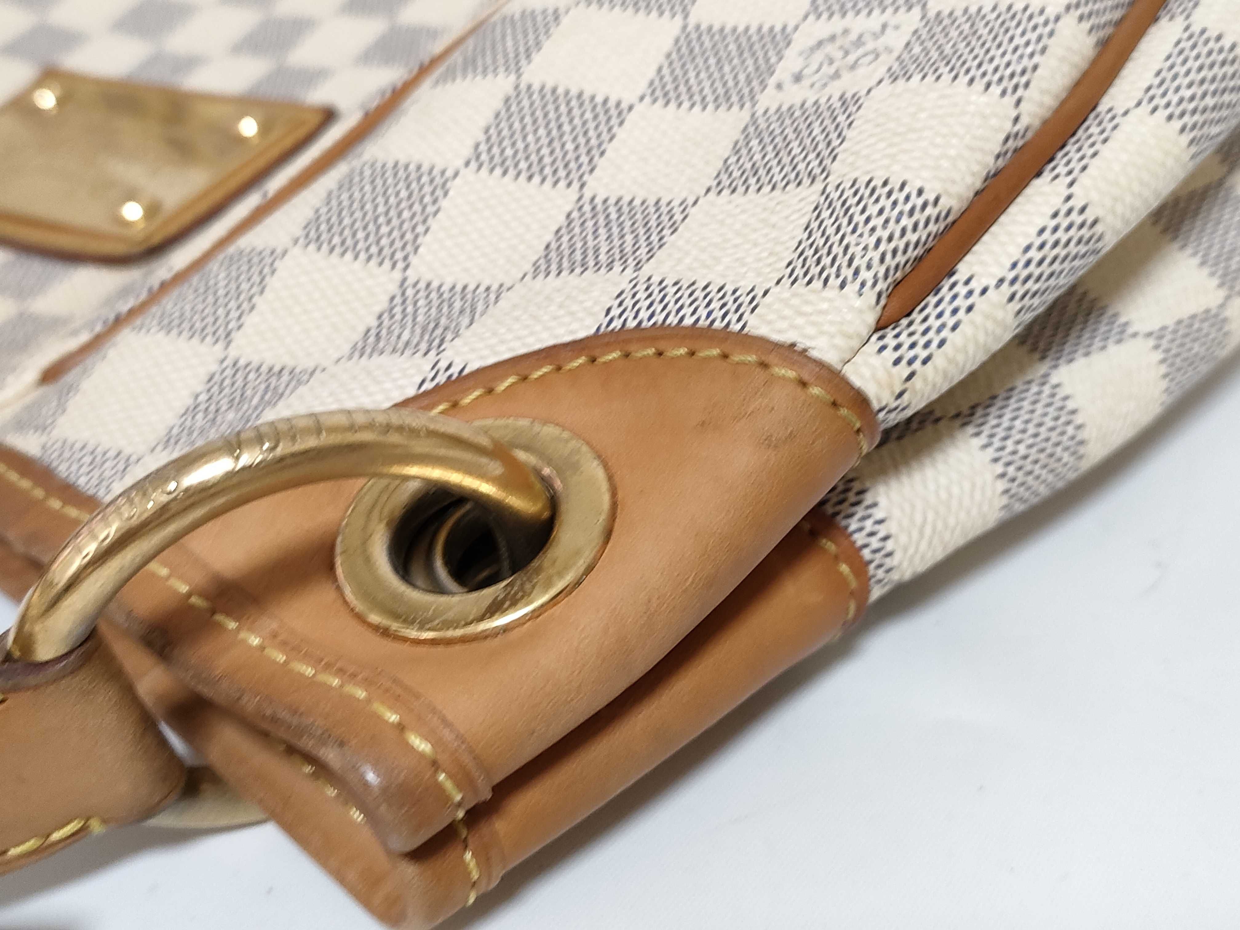Damier Azur VN - Damier Azur Galliera PM N55215 White Shoulder Bag — view 15