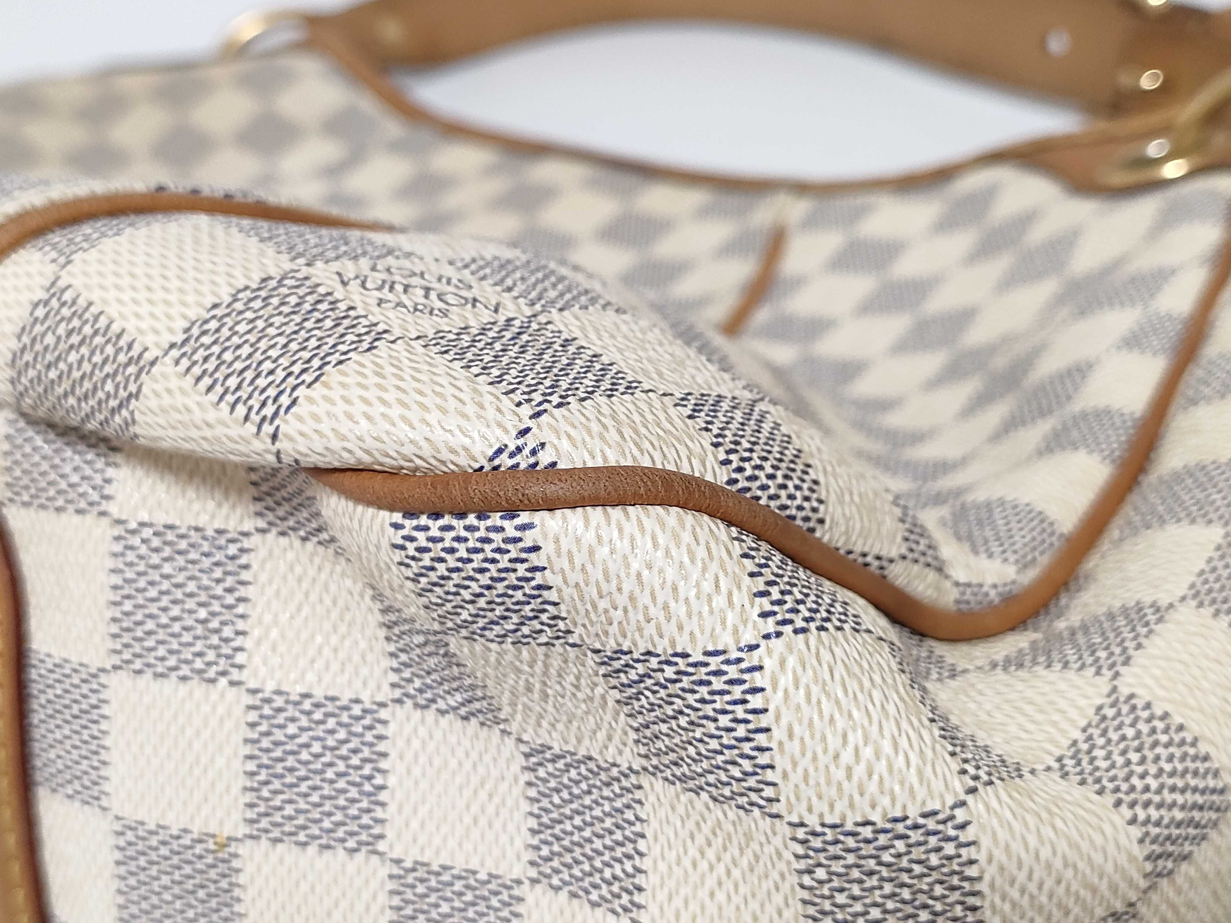 Damier Azur VN - Damier Azur Galliera PM N55215 White Shoulder Bag — view 6