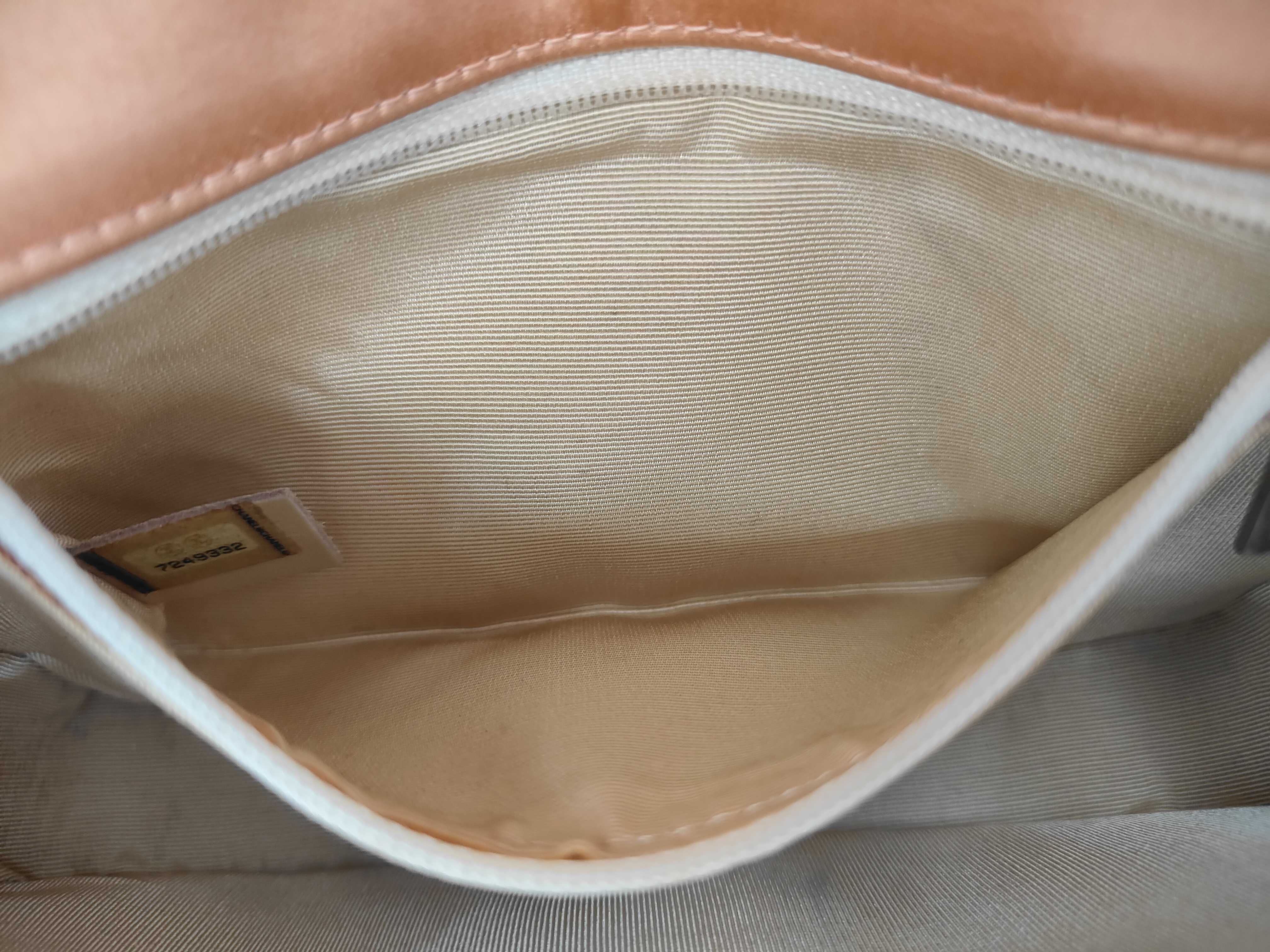 Chocolate Bar Mini Chain Shoulder Bag Satin Blue x Beige SV Hardware 7249332 Shoulder Bag — view 10