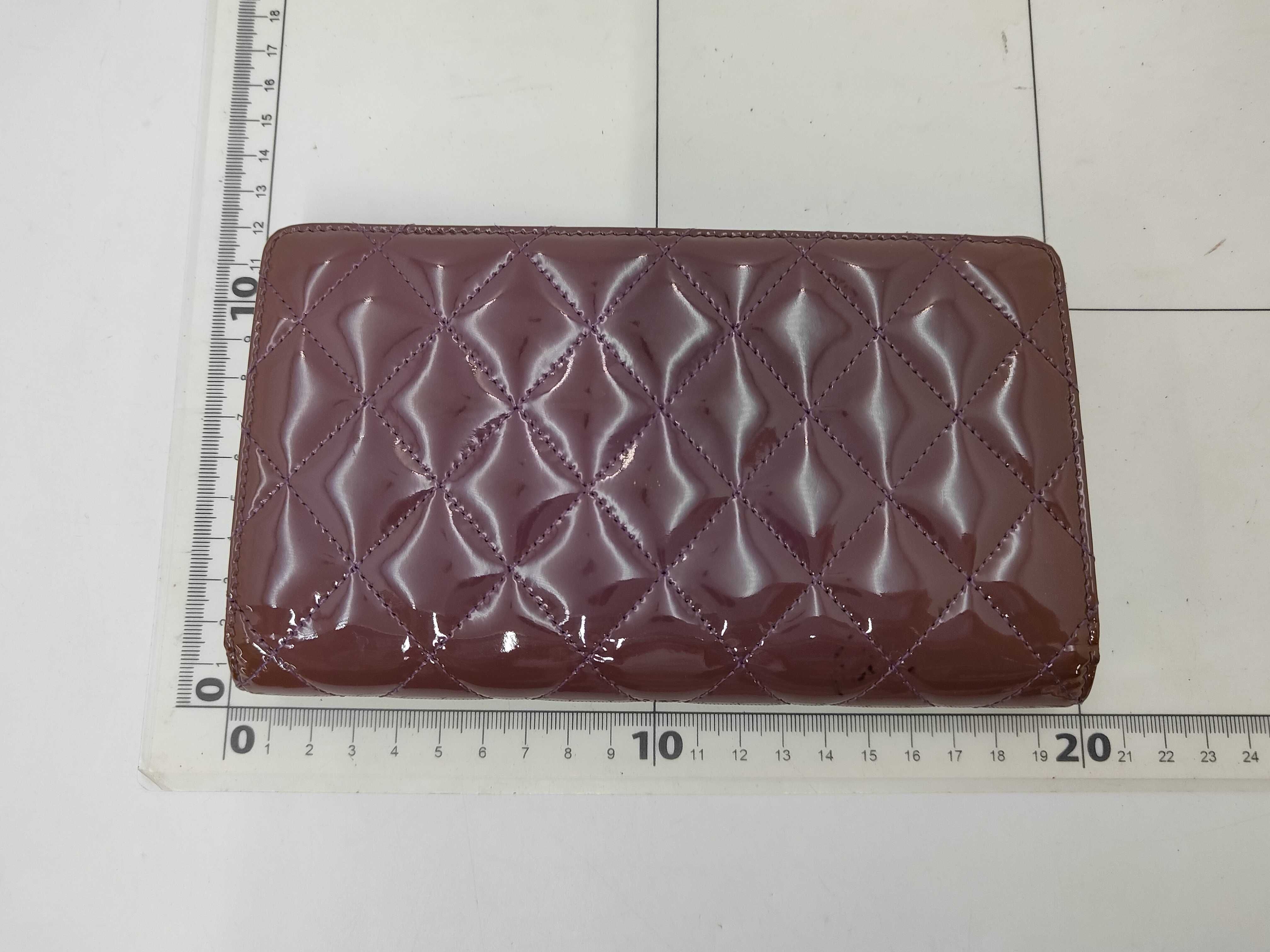 Enamel Patent Leather Matelasse Bifold Wallet — view 2