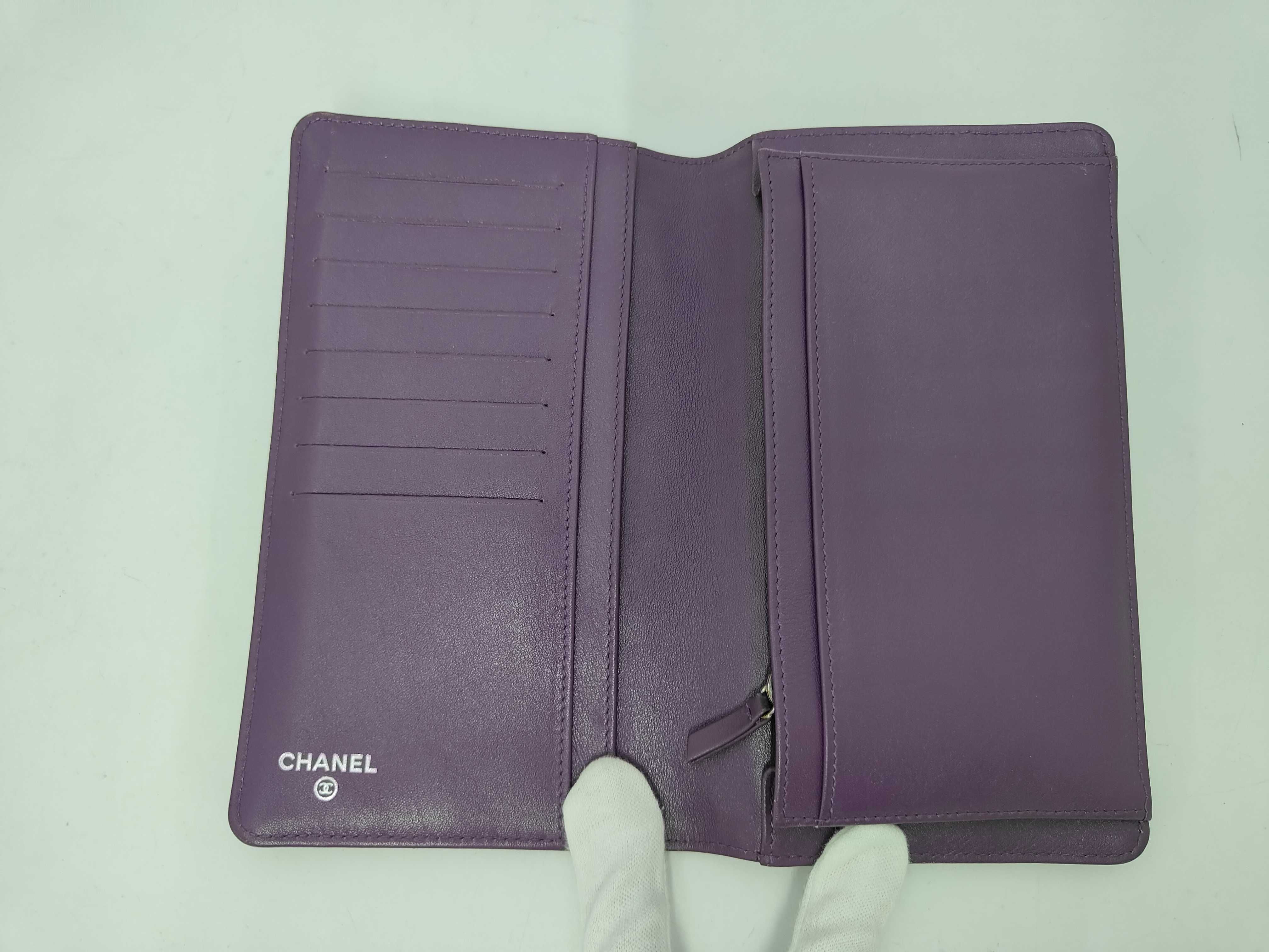 Enamel Patent Leather Matelasse Bifold Wallet — view 4