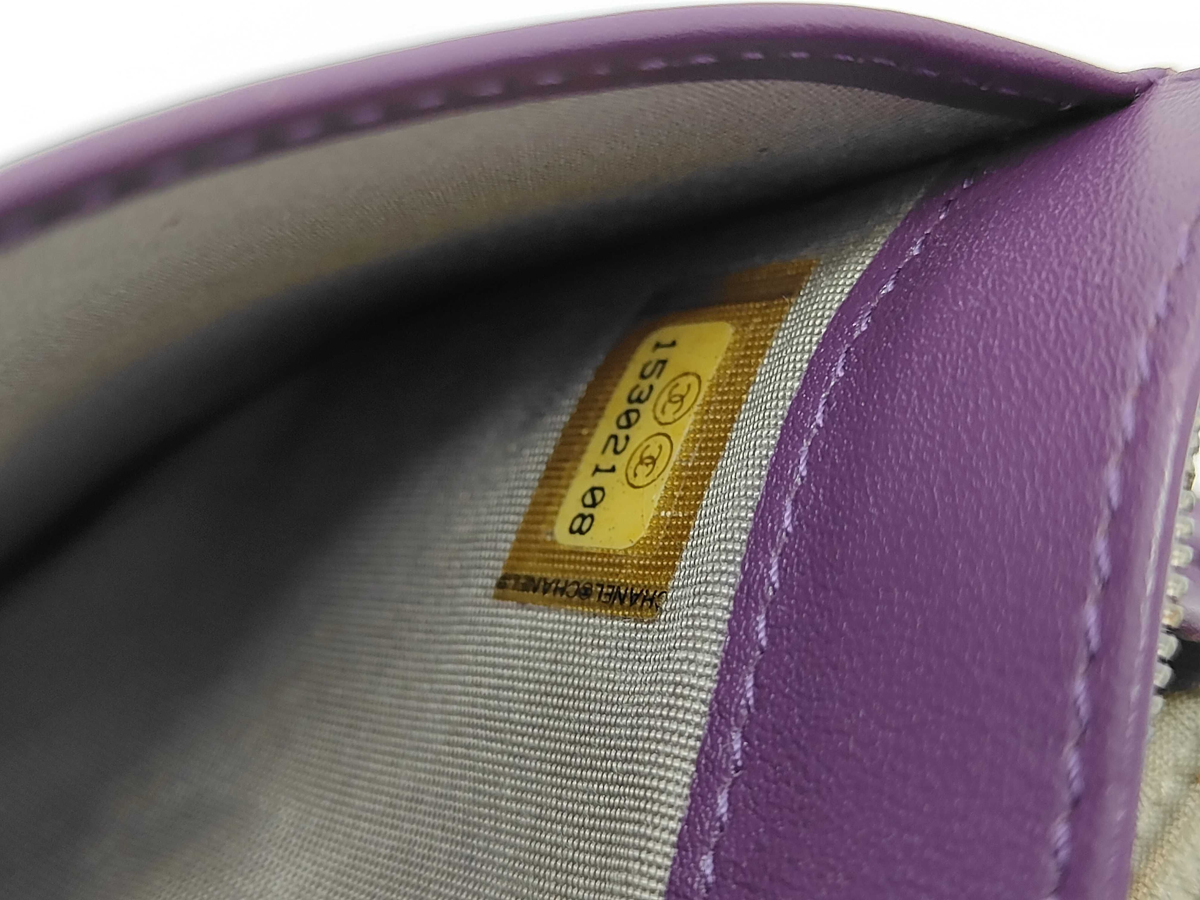 Enamel Patent Leather Matelasse Bifold Wallet — view 7