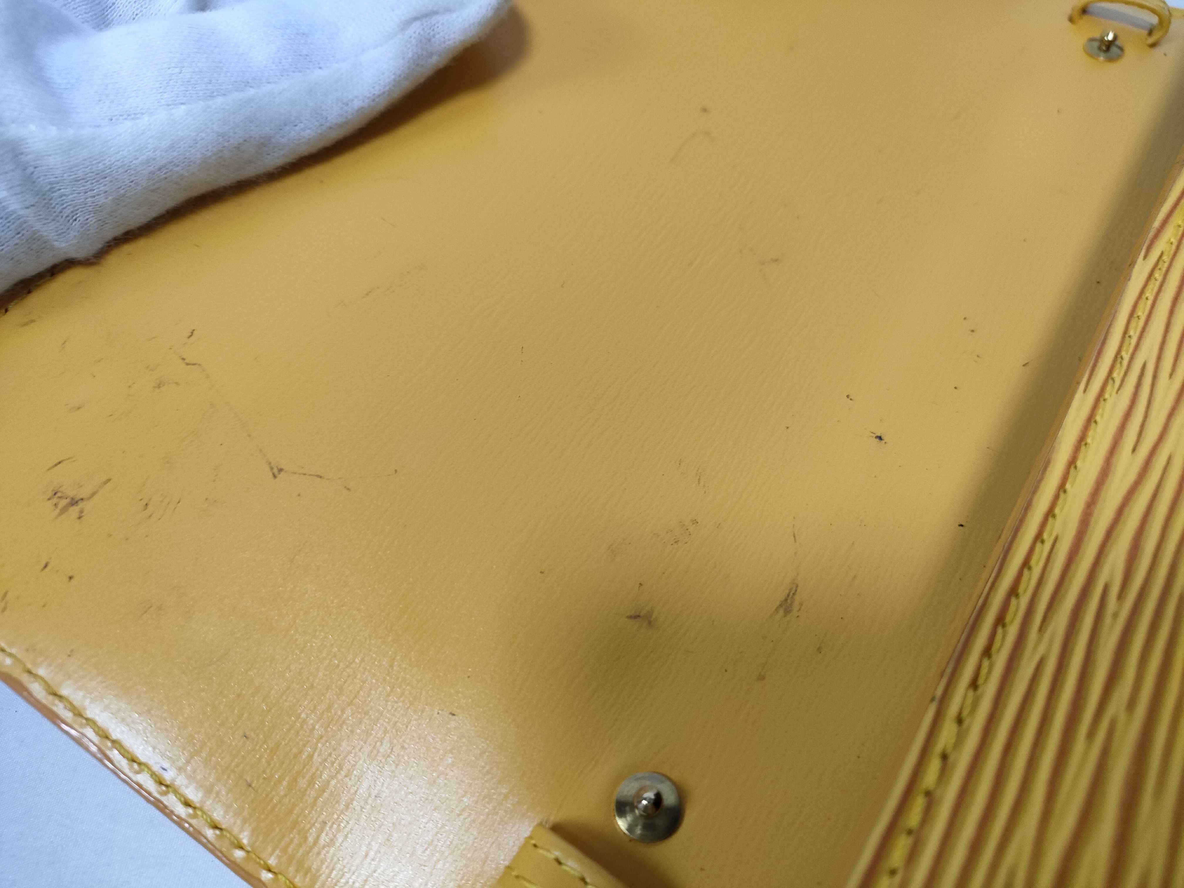 Epi Leather Shoulder Bag, Arche Tassili Yellow, M52579 — view 11
