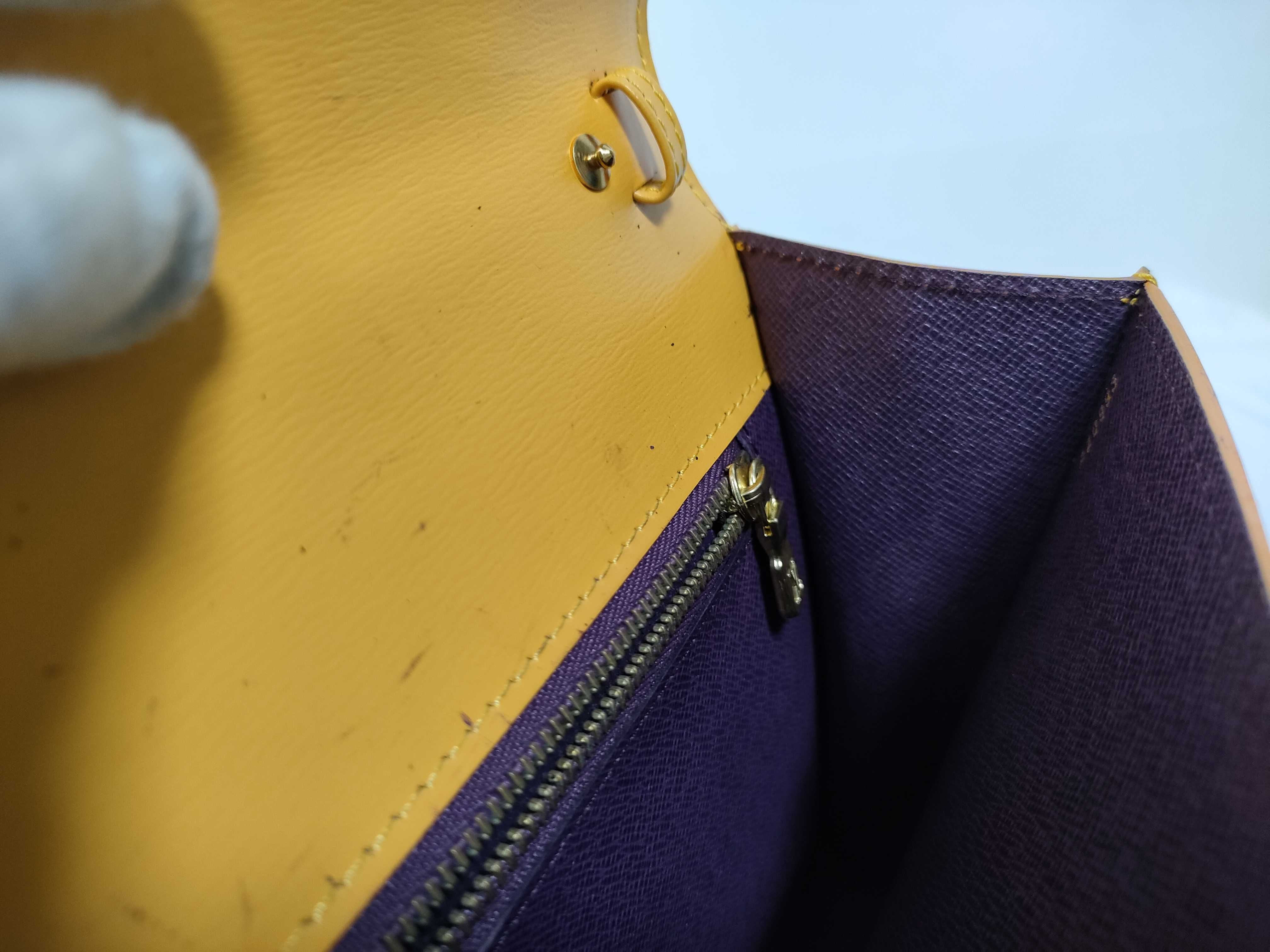 Epi Leather Shoulder Bag, Arche Tassili Yellow, M52579 — view 12