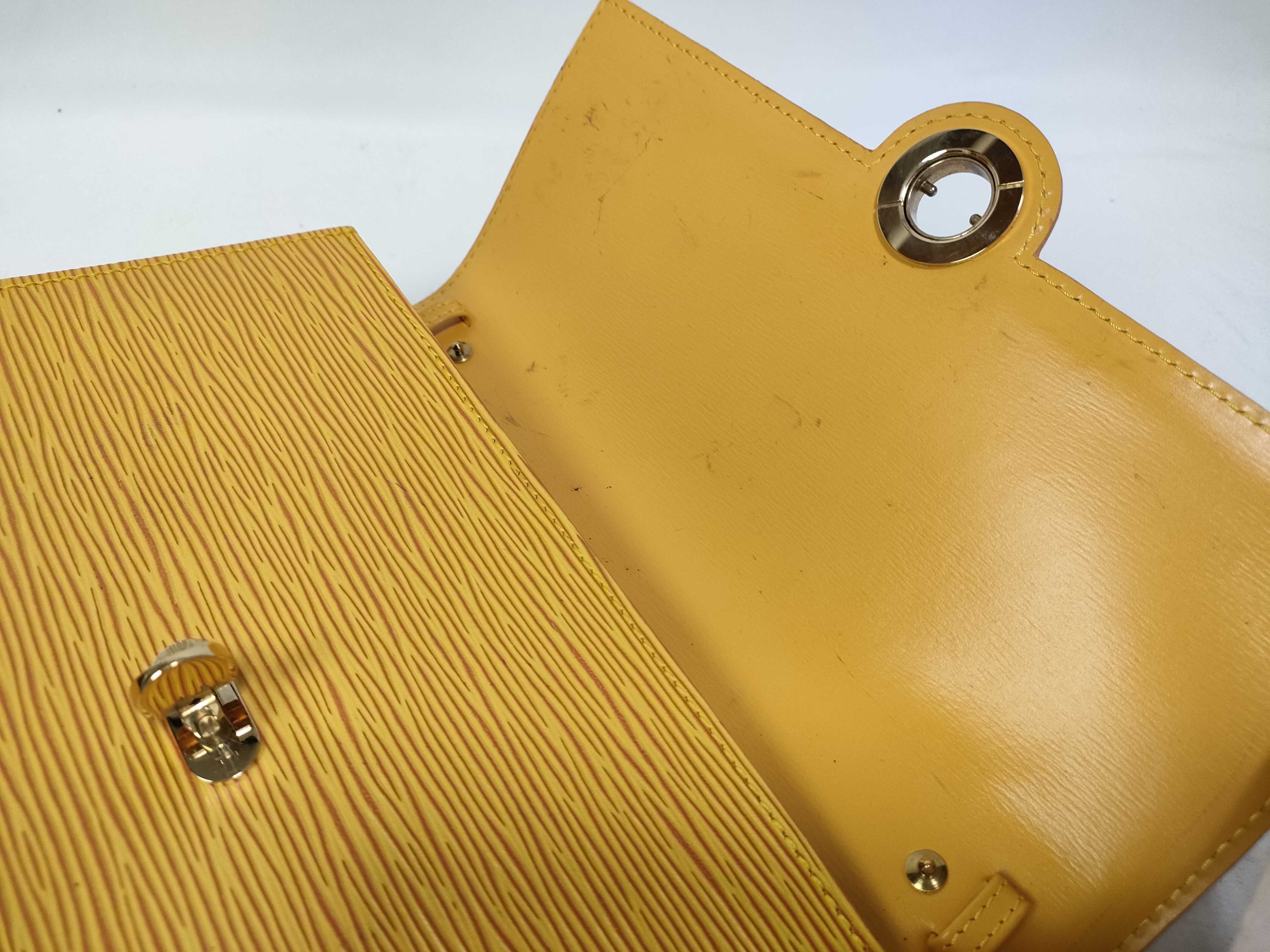 Epi Leather Shoulder Bag, Arche Tassili Yellow, M52579 — view 9