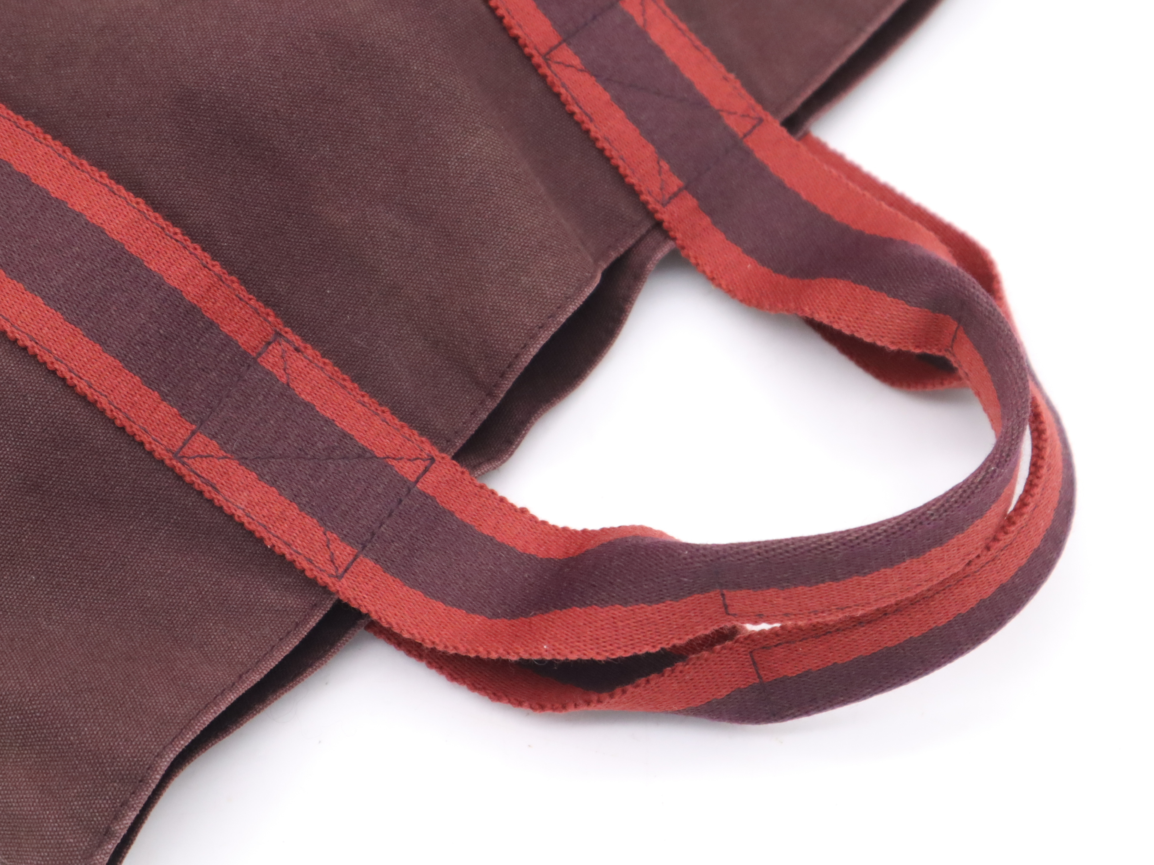 Canvas Fourre-Tout Cabas Bordeaux Tote Bag — view 6
