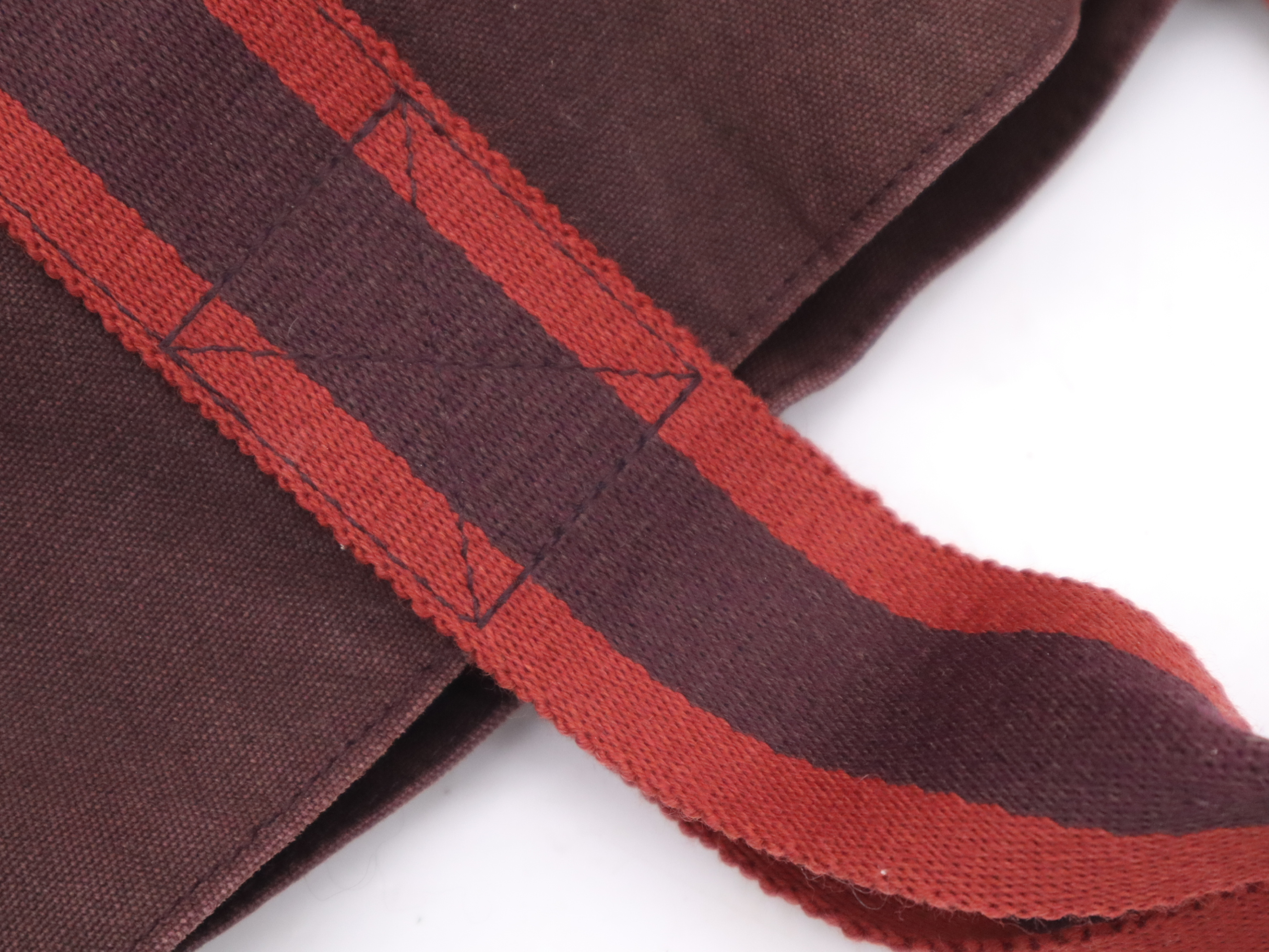 Canvas Fourre-Tout Cabas Bordeaux Tote Bag — view 7