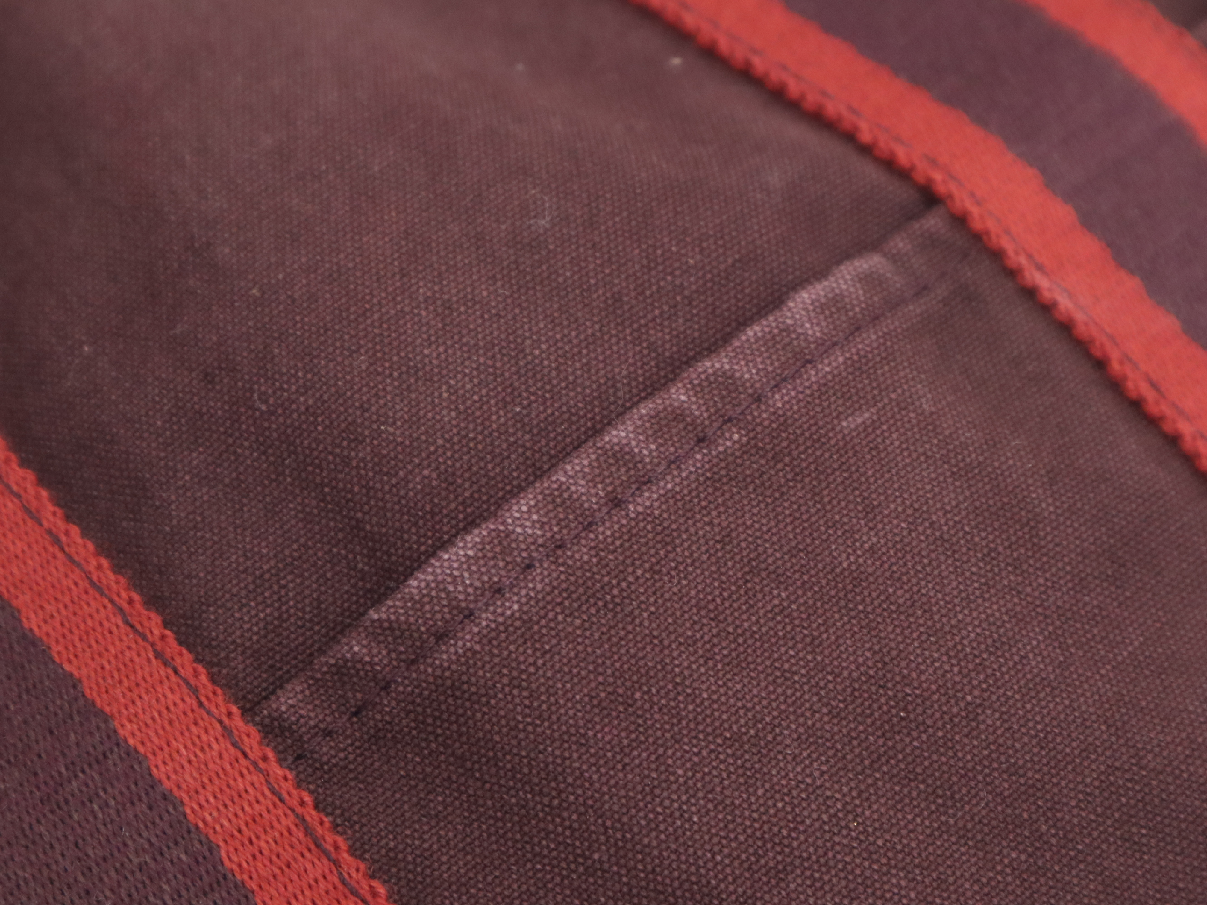 Canvas Fourre-Tout Cabas Bordeaux Tote Bag — view 9