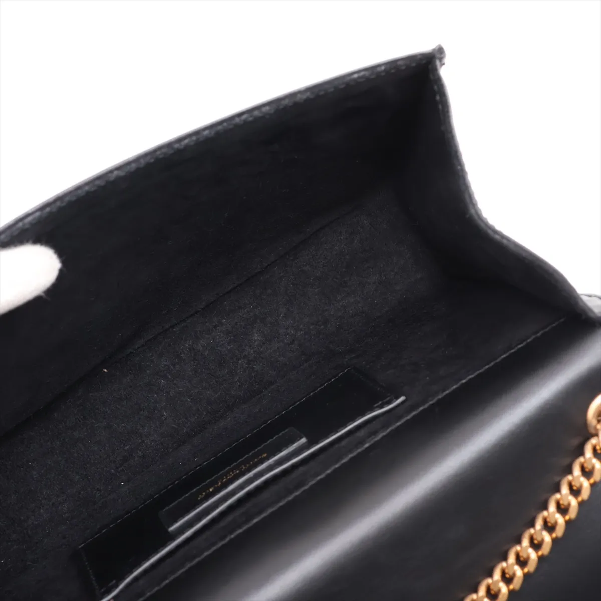 Kate Leather Chain Shoulder Bag, Black, 326078 — view 6