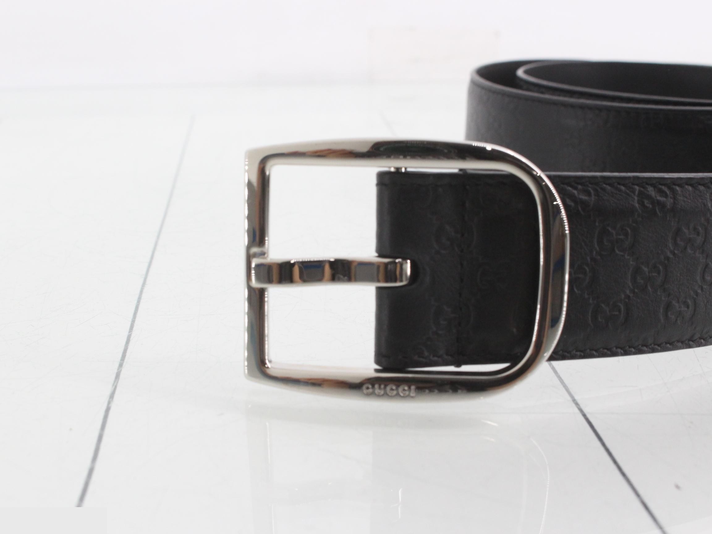 Guccissima belt, black — view 3