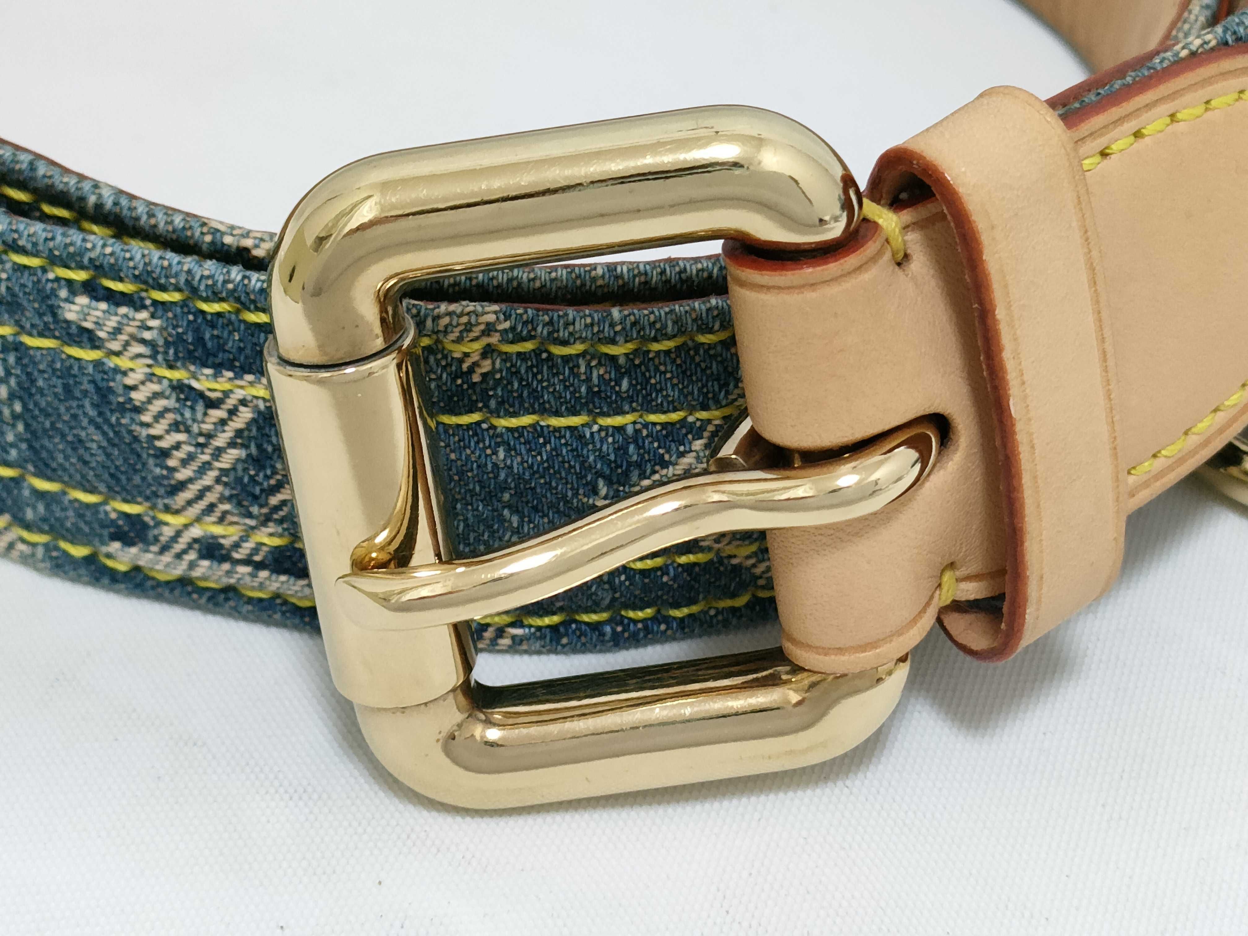 Monogram Denim Belt — view 2
