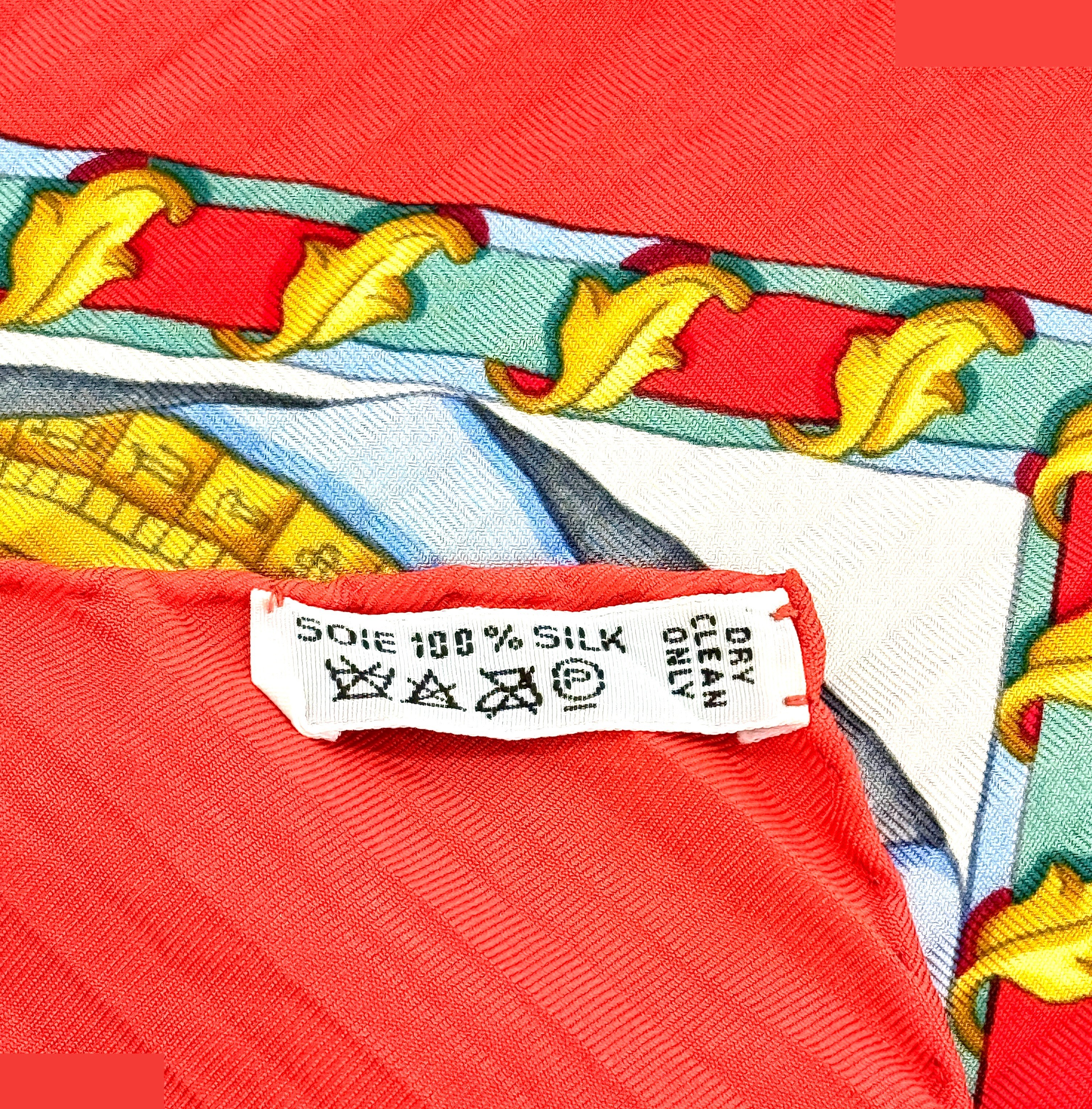 "Dream Space" Carre 90 Scarf (with tag) — view 7