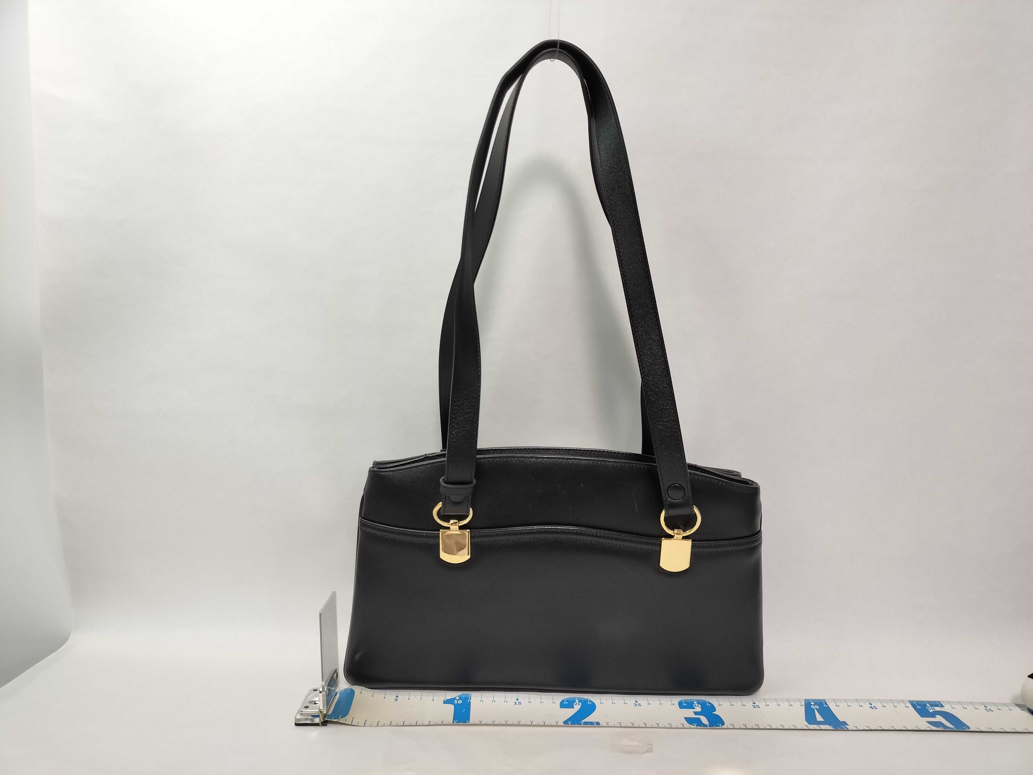 GG Marmont Ally Large Leather Tote Bag, Black, 550130 (Shoulder Bag) — view 2