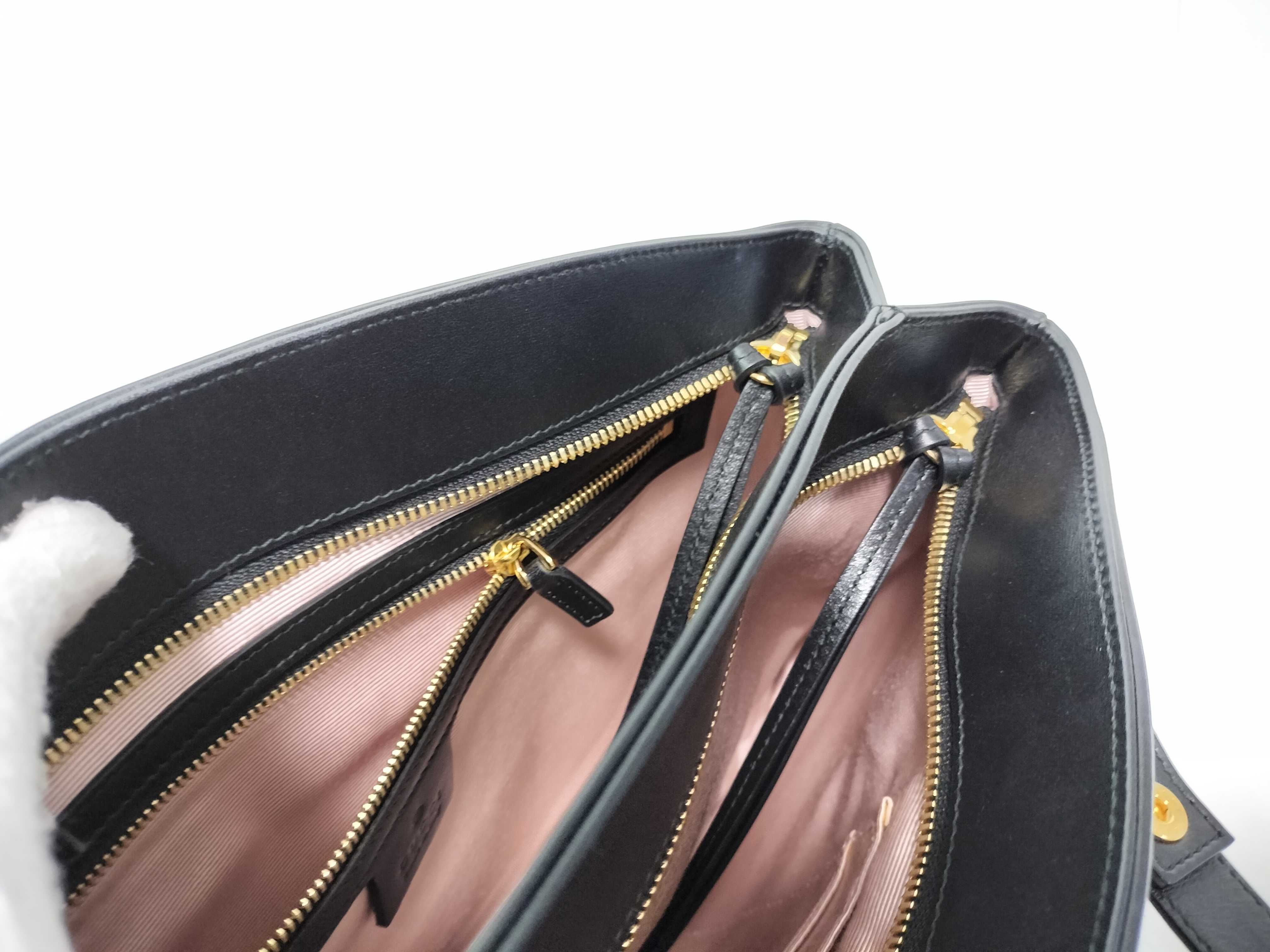 GG Marmont Ally Large Leather Tote Bag, Black, 550130 (Shoulder Bag) — view 11
