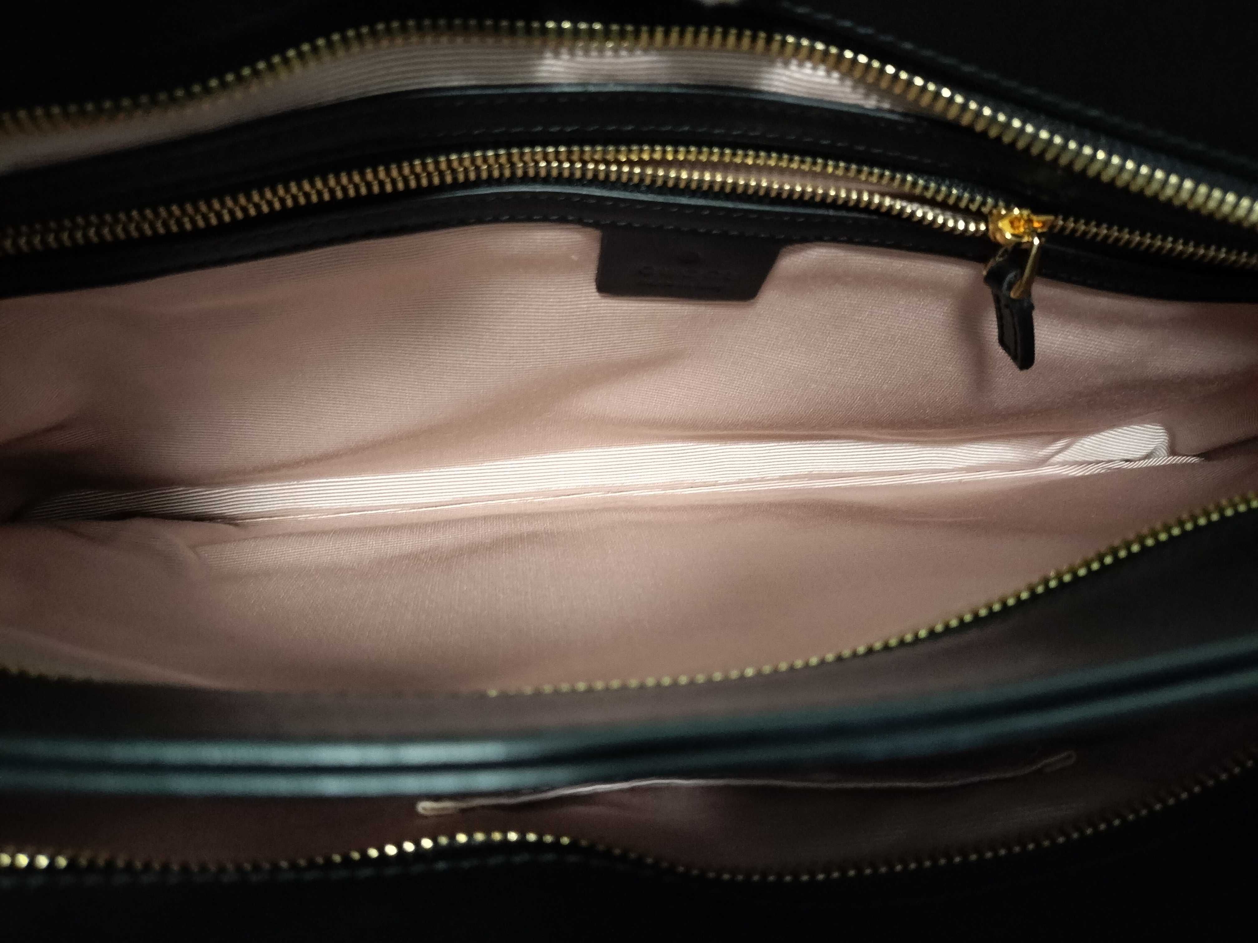 GG Marmont Ally Large Leather Tote Bag, Black, 550130 (Shoulder Bag) — view 13