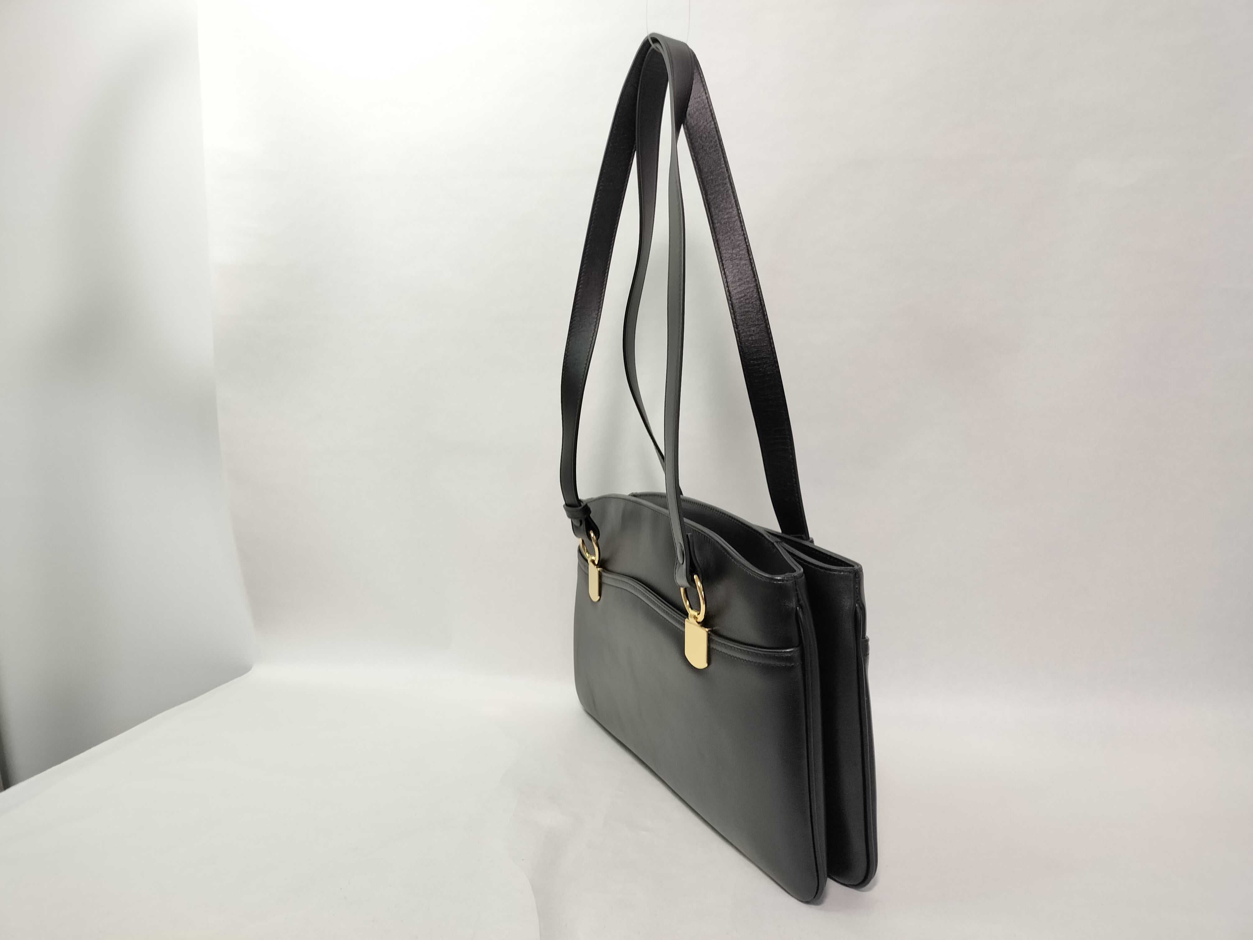 GG Marmont Ally Large Leather Tote Bag, Black, 550130 (Shoulder Bag) — view 3